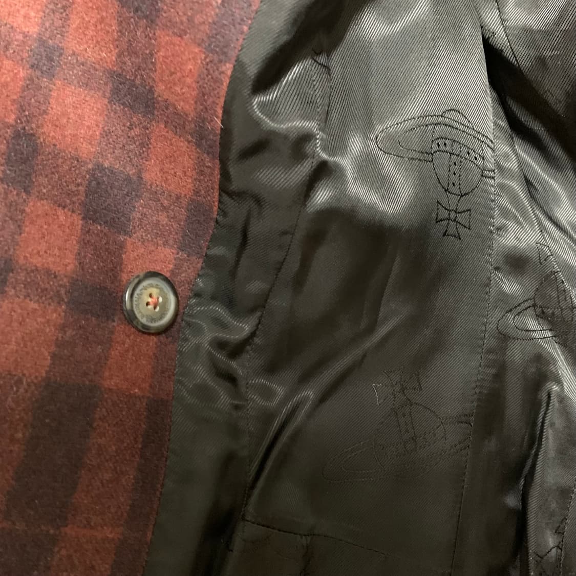 vivienne westwood체크 더블버튼 코트 상품이미지5