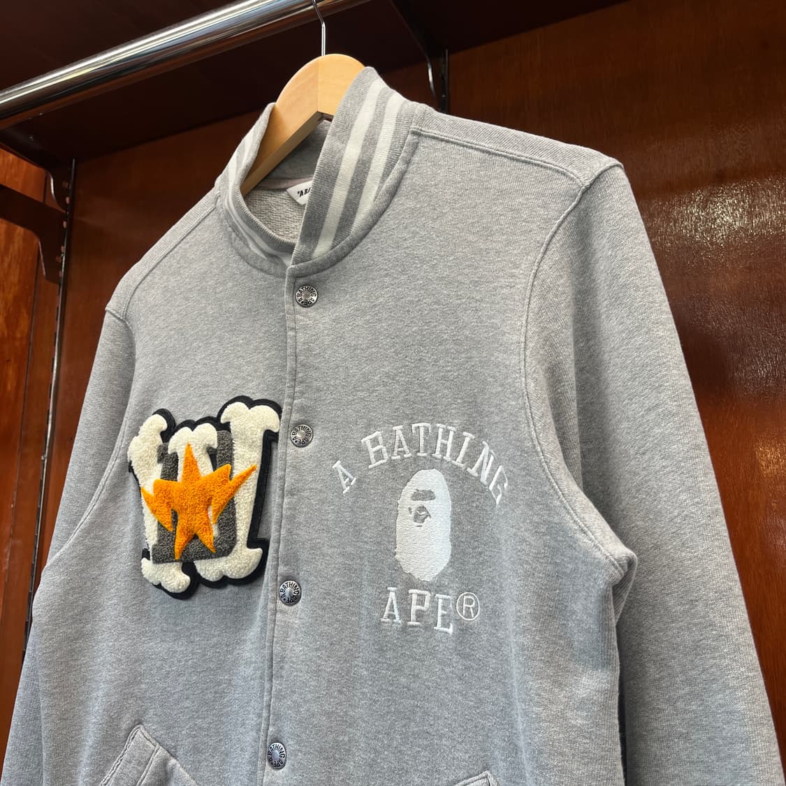 00s 베이프 코튼 바시티 자켓 [ 95-100 ] 상품이미지4