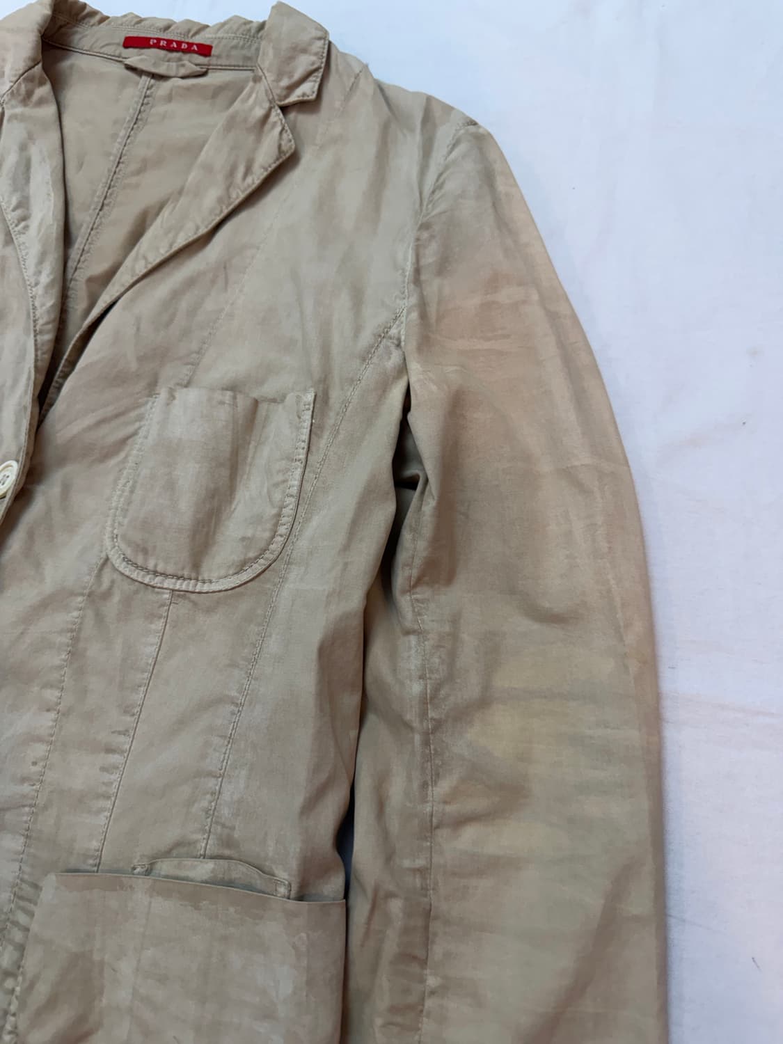 프라다 아카이브 워시드 블레이저 스포츠 자켓 상품이미지4