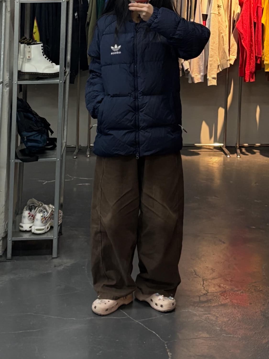 아디다스 SST 네이비 다운패딩 A3051 상품이미지1