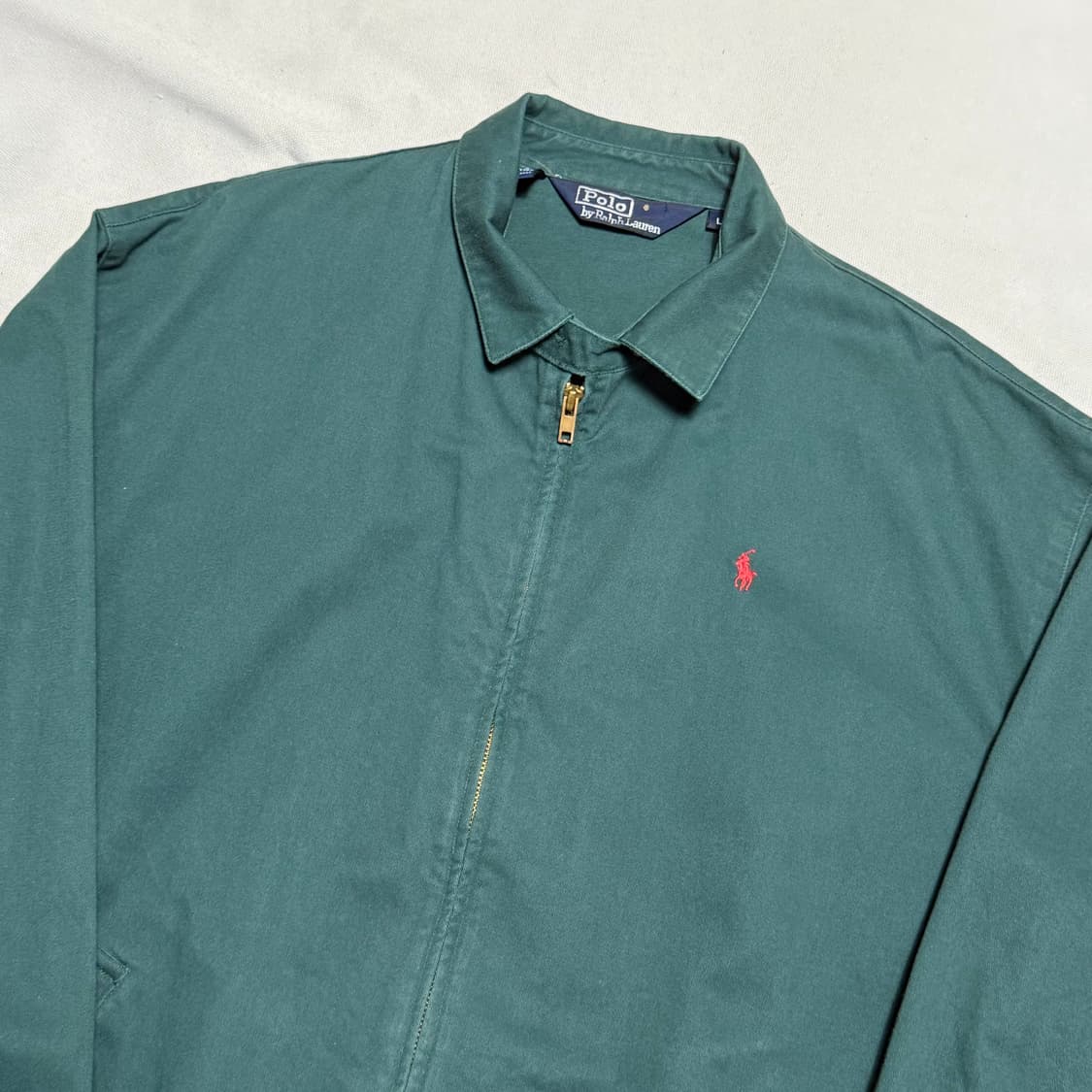 L 폴로랄프로렌 래드 포니 그린 코튼 블루종 자켓 상품이미지1