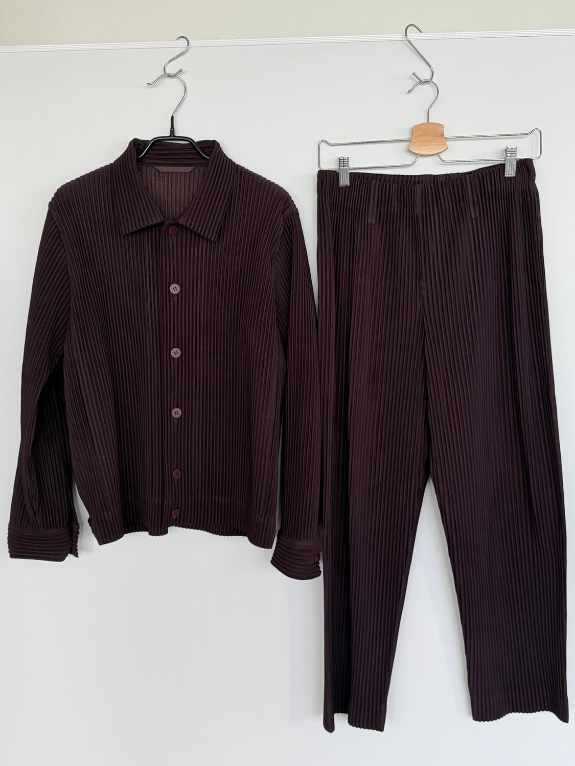 옴므플리세 셋업 퍼플컬러 (희귀컬러) 상품이미지1