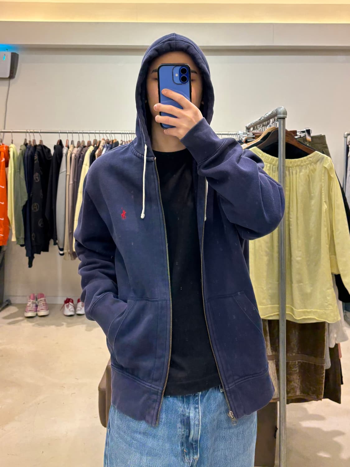 폴로 랄프로렌 후드집업 네이비  상품이미지7