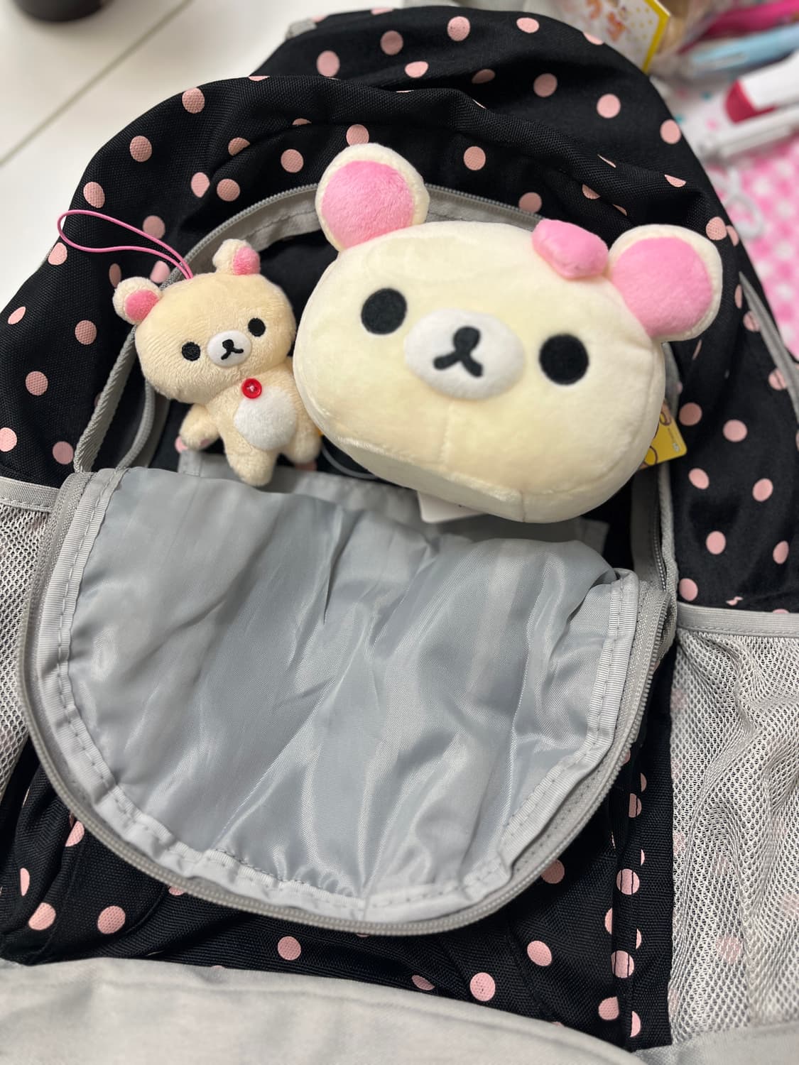 컨버스 블랙 핑크 도트 백팩 🍓 상품이미지6