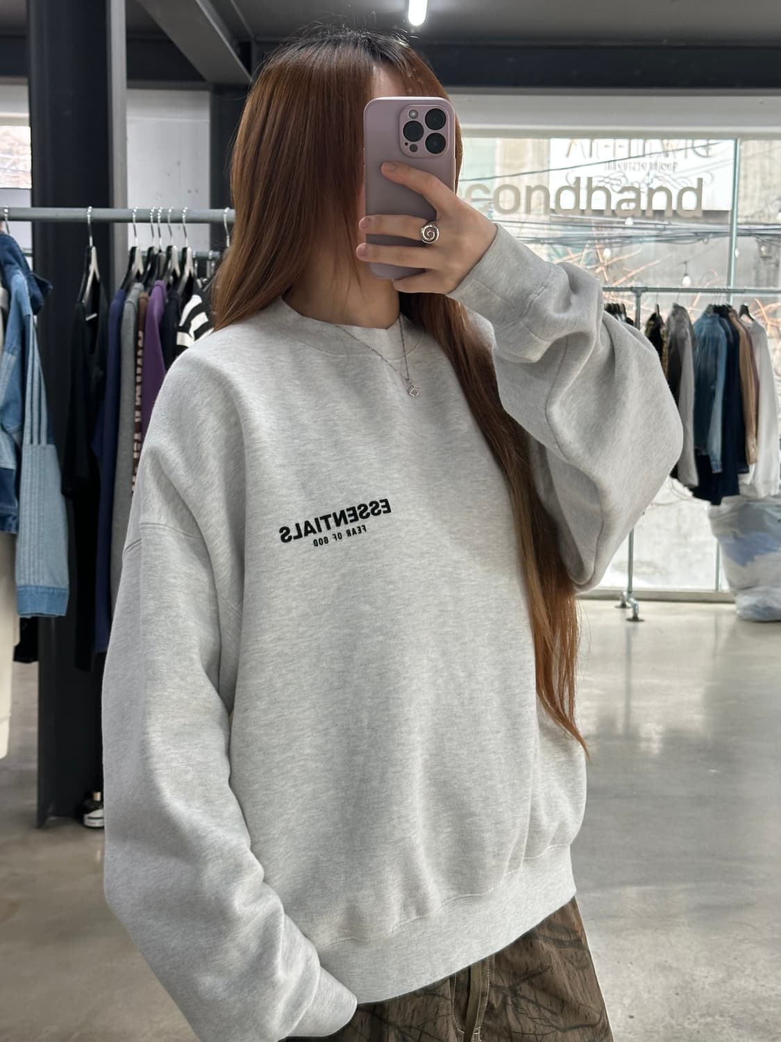 피어오브갓 에센셜 크루넥 스웻 맨투맨 상품이미지2