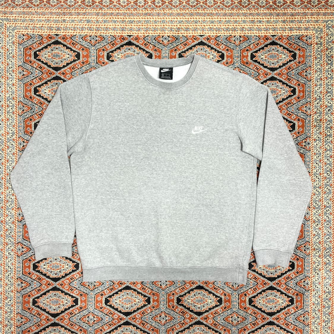 나이키 스펠로고 그레이 기모 맨투맨 남성XL  상품이미지1