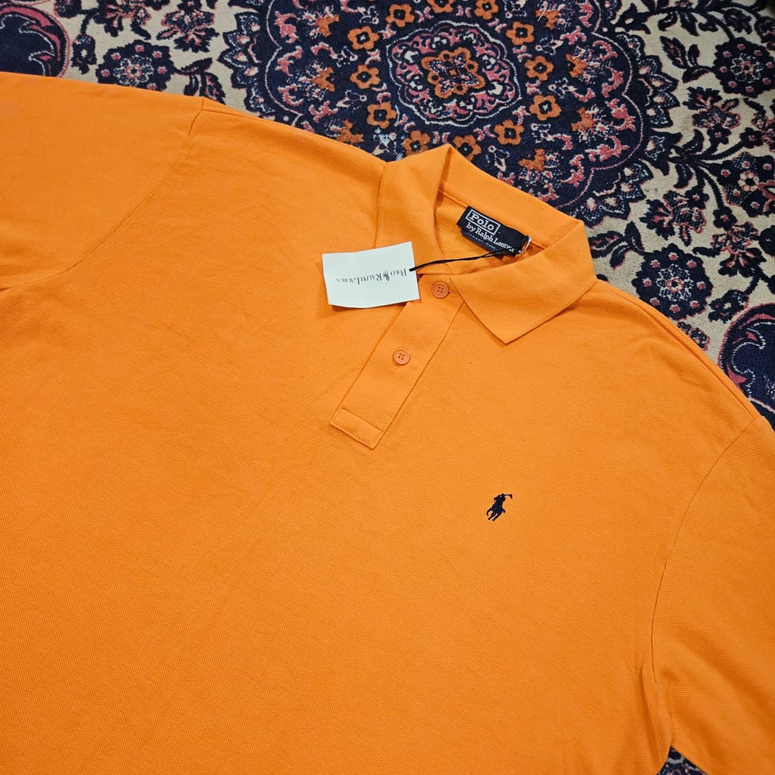 (미사용)폴로랄프로렌 오렌지 카라넥 티셔츠 상품이미지2