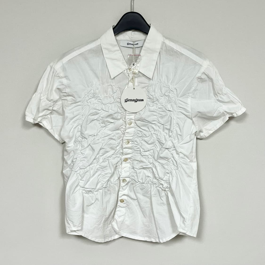 [S]기마구아스 Ron 론 프릴 셔츠/화이트 상품이미지2