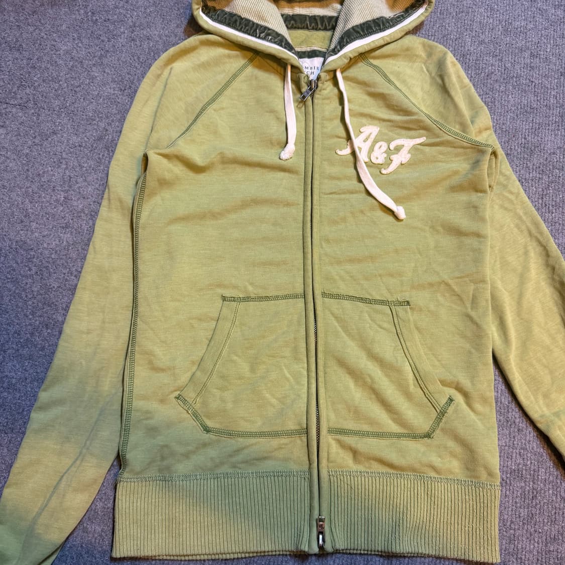 아베크롬비 그린색 후드집업 m 상품이미지2
