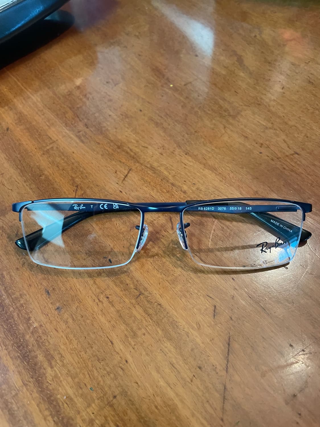 (새상품/풀박스) 레이밴 반무테 안경 상품이미지1