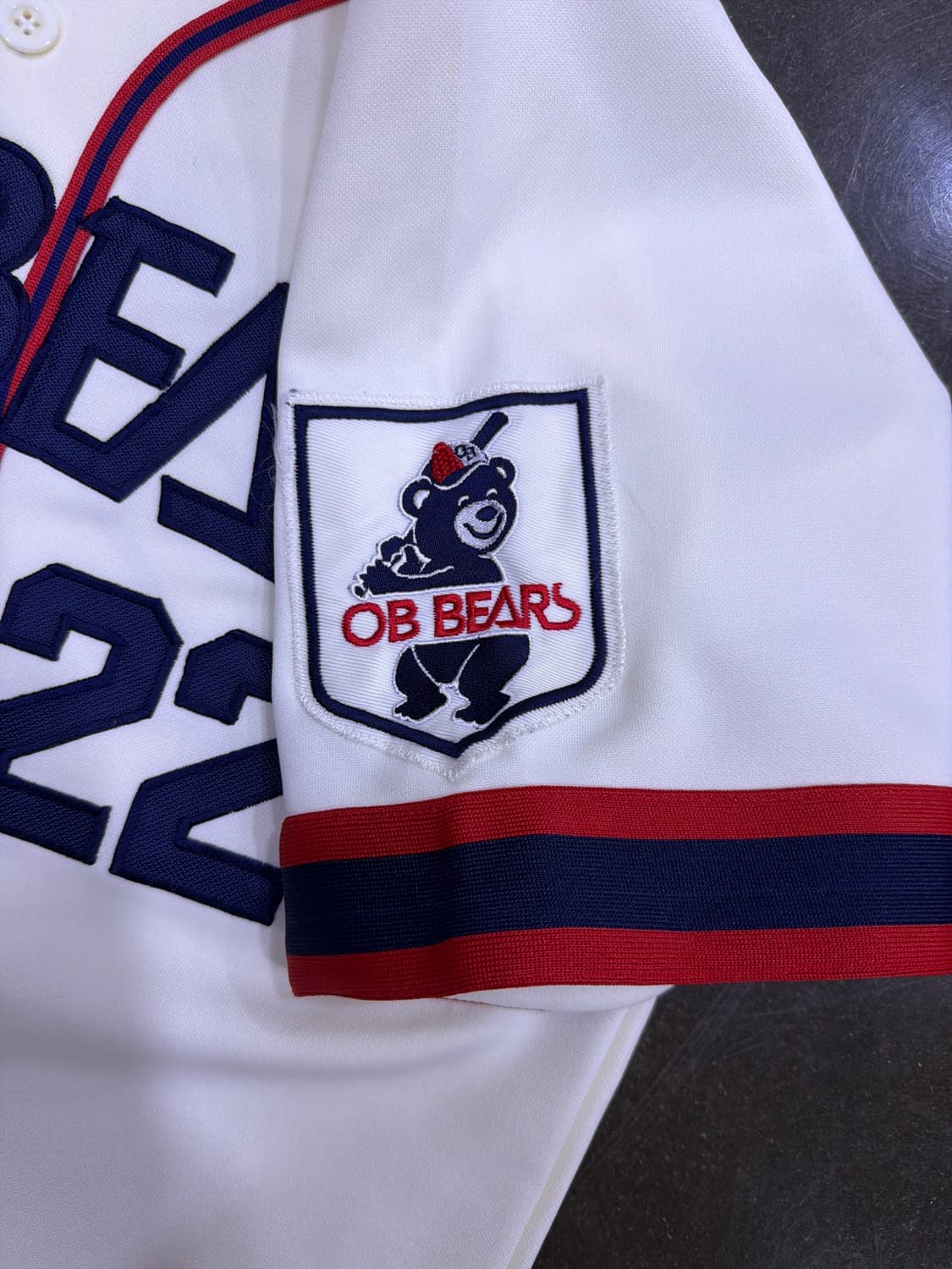 OB베어스 KBO 올드 유니폼 져지 22번 홍성흔 S 상품이미지5