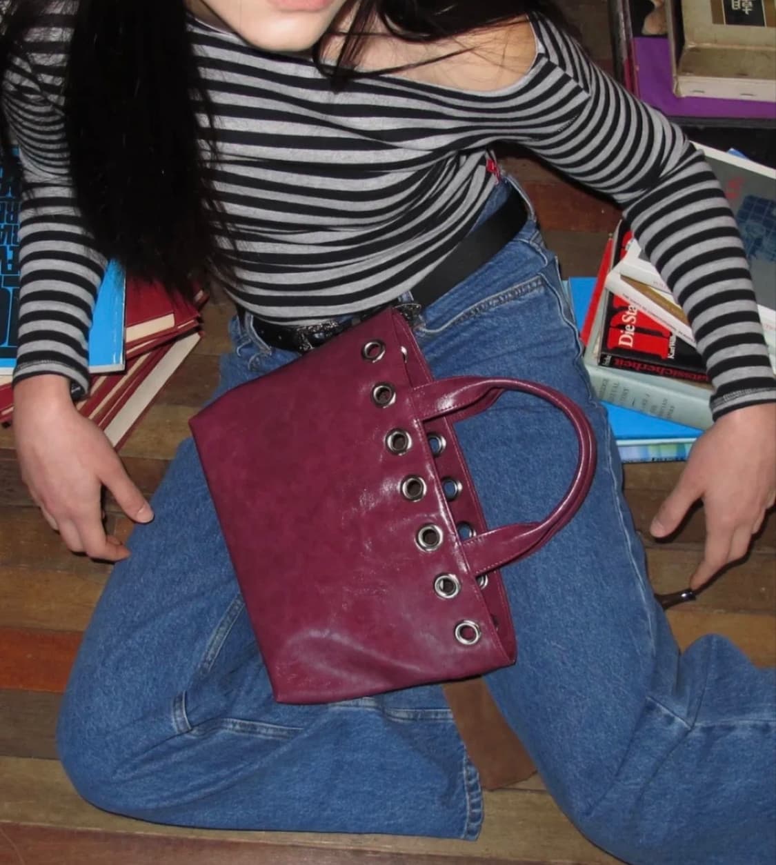 필인더블랭크 가방 Sunday Tote Bag (plum) 상품이미지1