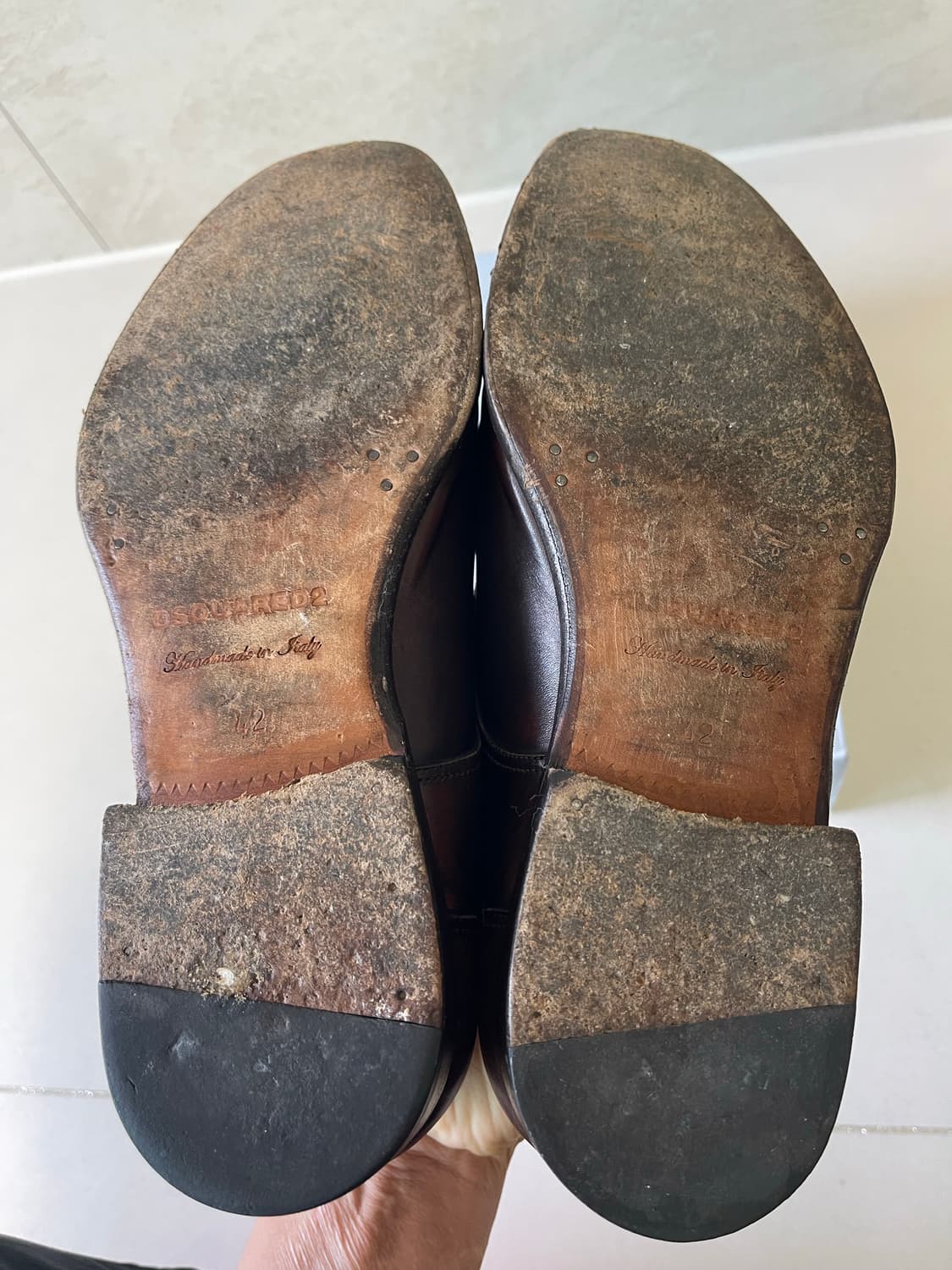 디스퀘어드2 투톤 몽크 스트랩 슈즈 42(270) 상품이미지6