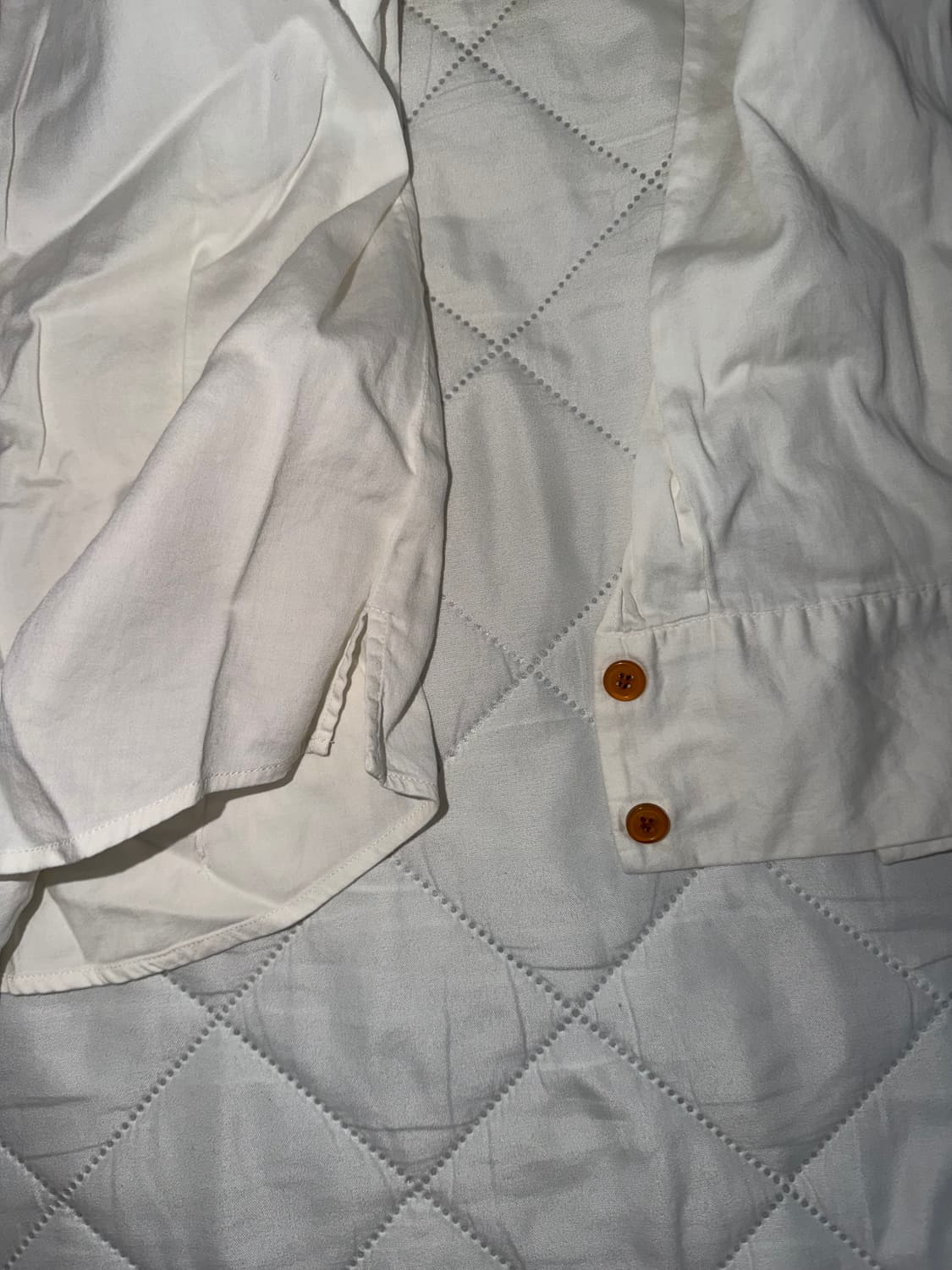 비비안웨스트우드 레드라벨 여성 셔츠 빈티지 화이트 슬림핏 딱붙핏 상품이미지3