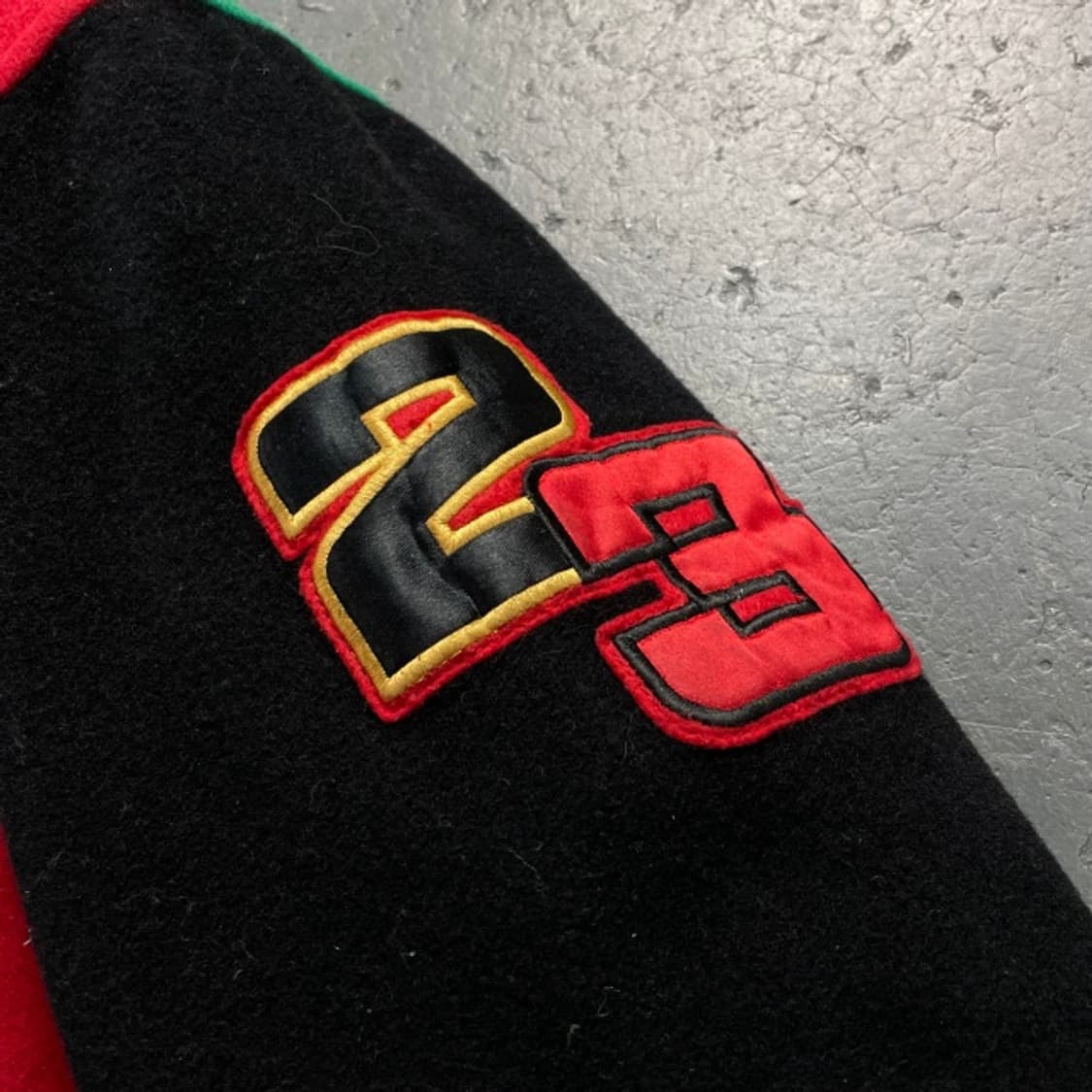 100 90s 조던 삼나스포츠 올드스쿨 바시티 자켓  상품이미지5