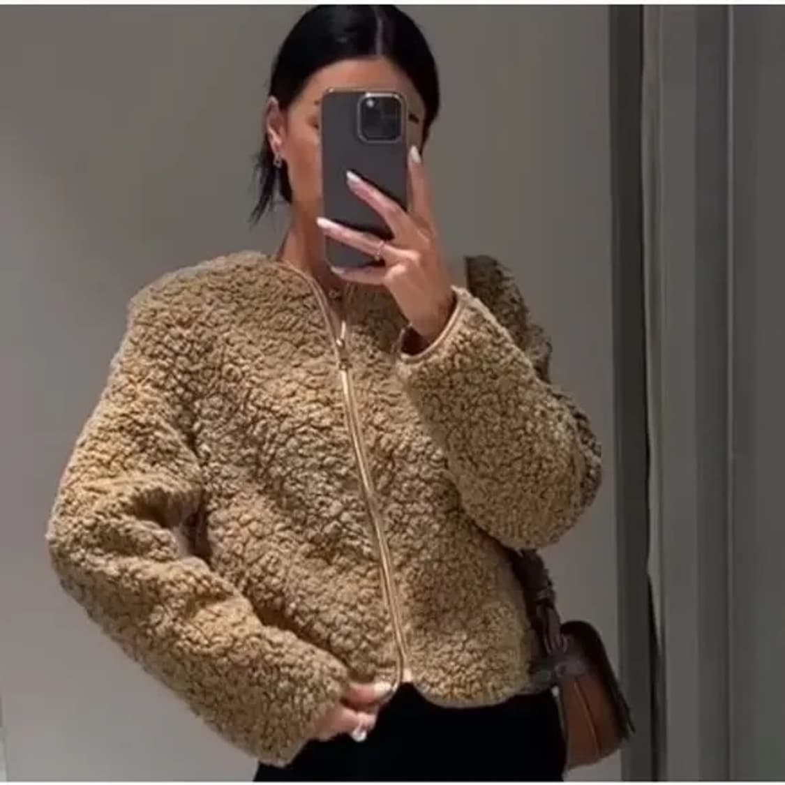 자라 뽀글이 시어링 퍼자켓 상품이미지1