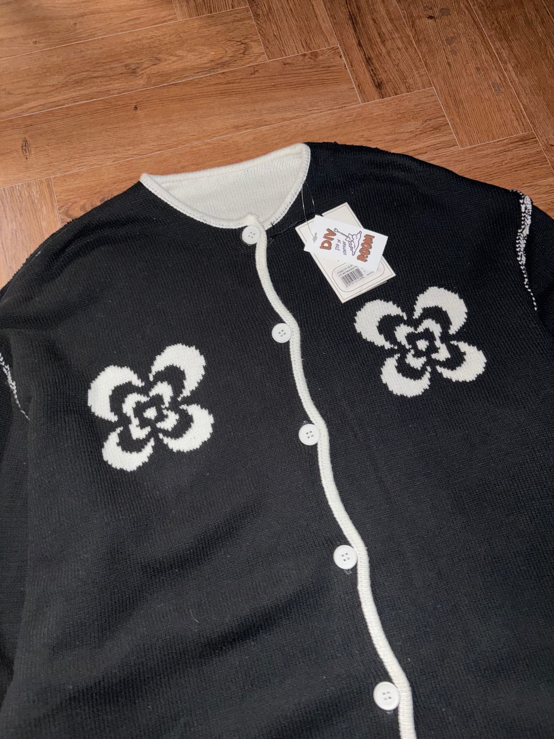 엑스톤즈 리버시블 플라워 가디건 상품이미지8