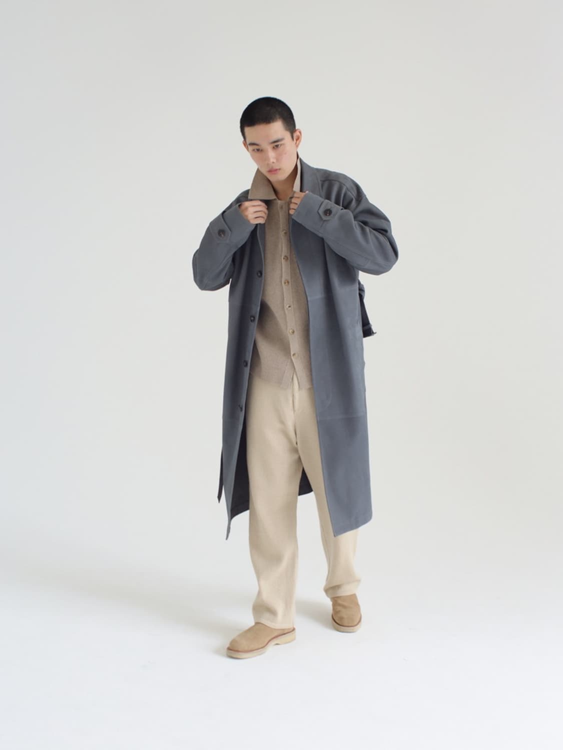 (5) 20FW 오라리 울 파인 스피닝 헤비 니트 5P 팬츠 상품이미지3