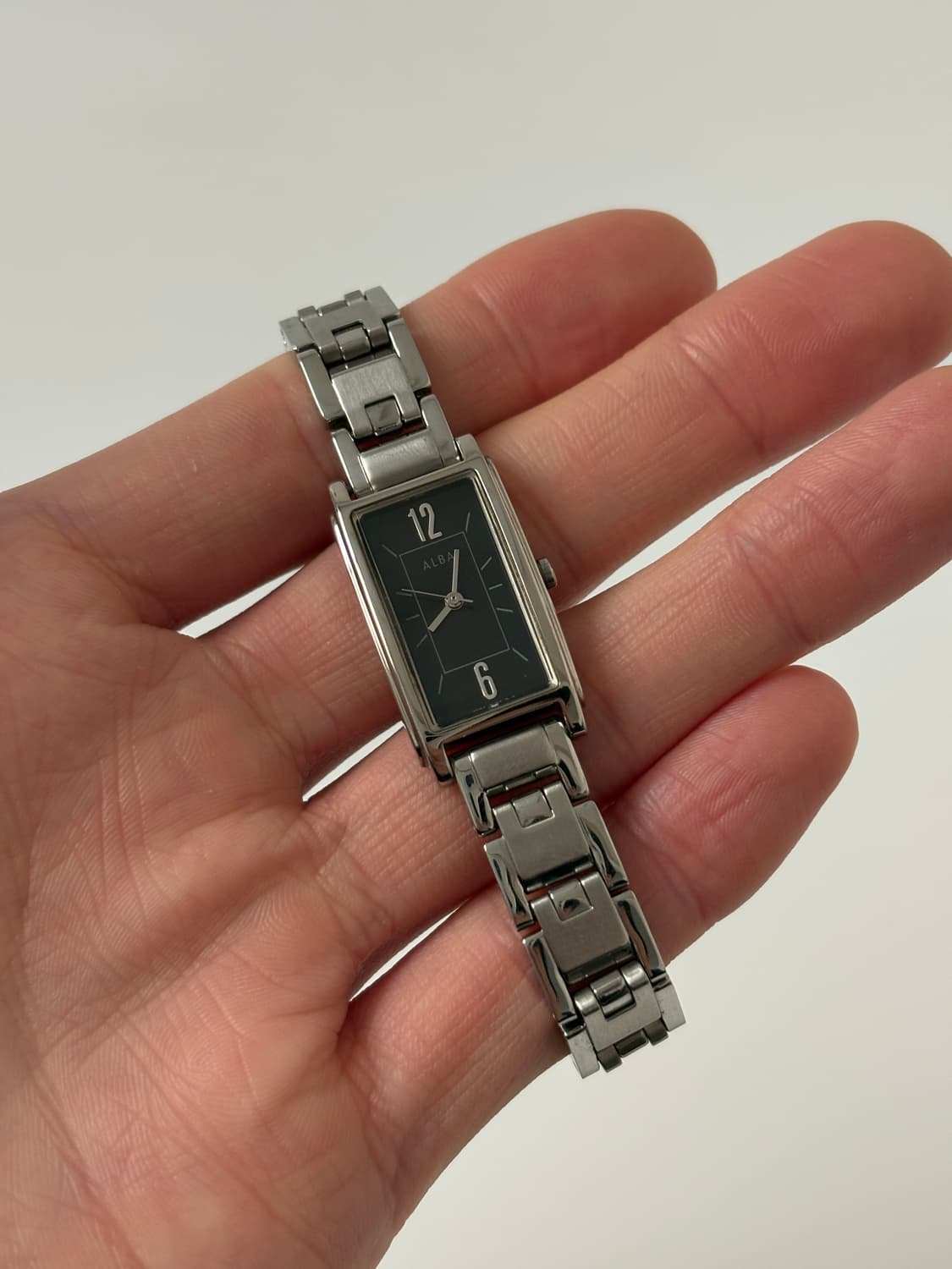 ALBA-1990s Black Dial Tank Ladies Quartz 상품이미지1