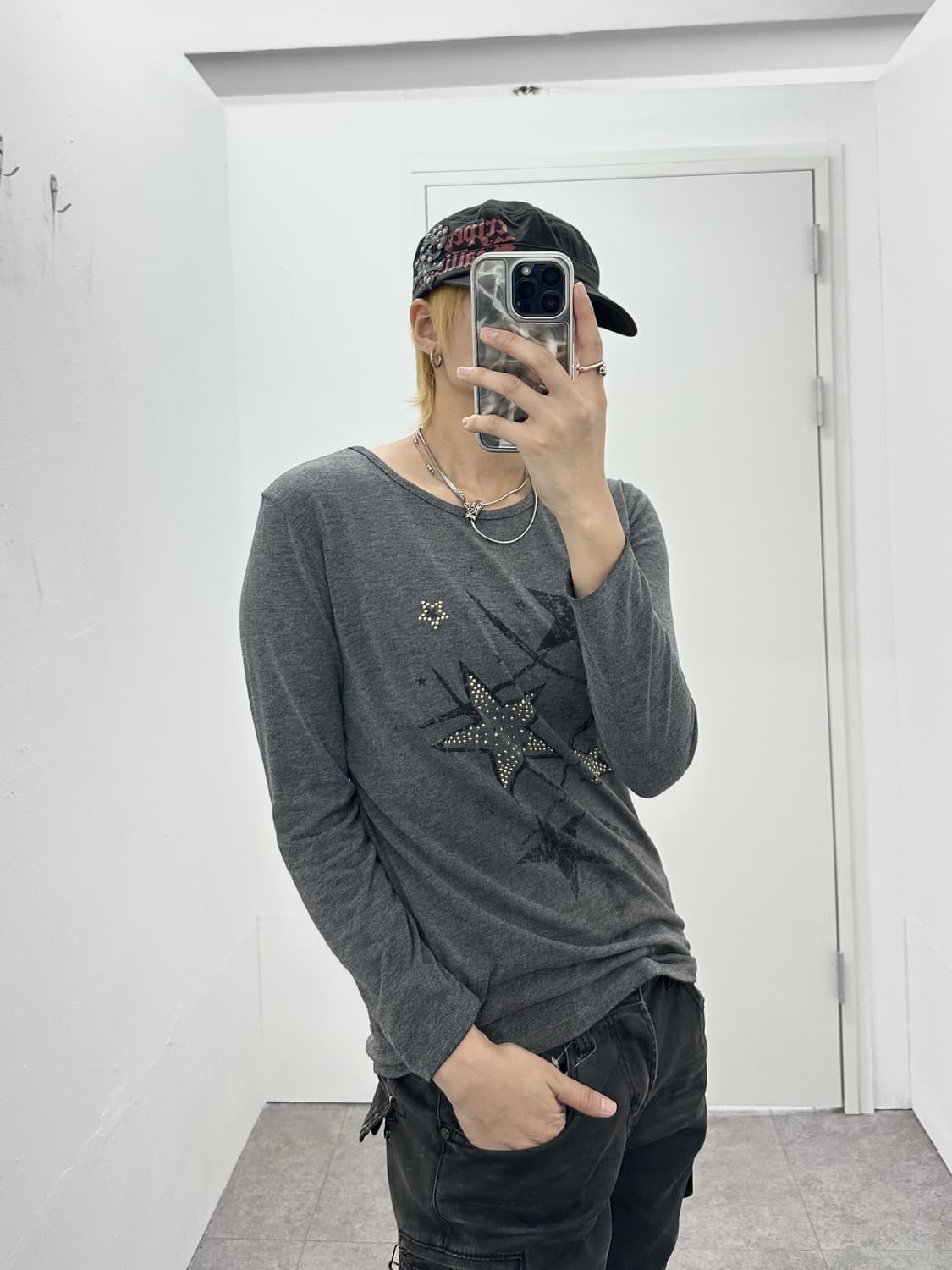 Star side shirring biz point long sleeve 상품이미지1