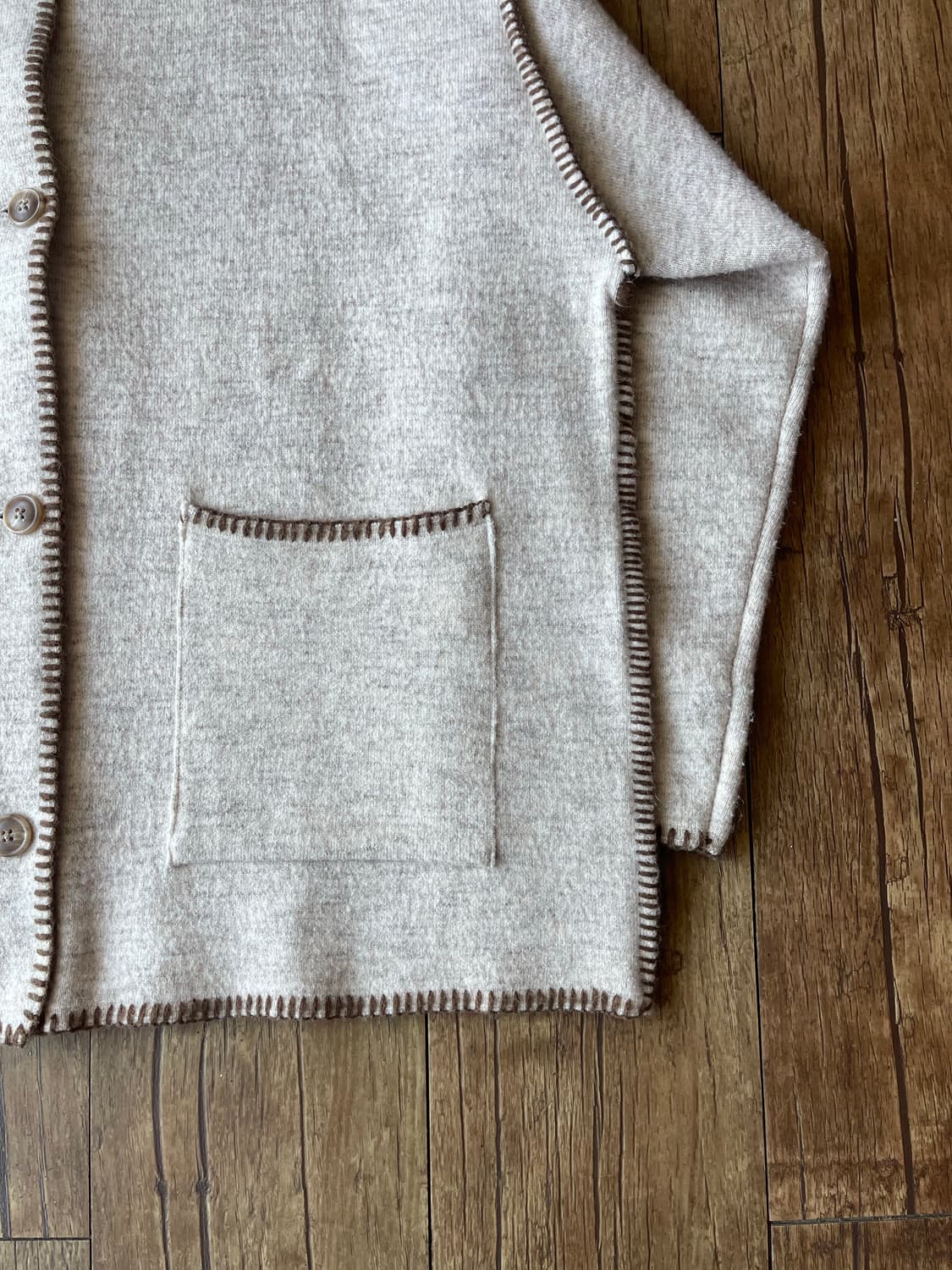 FREAK’S STORE Stitch Oversized Knit JK 상품이미지5