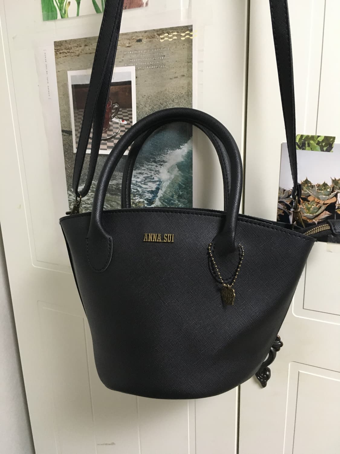 일본빈티지 안나수이 블랙 크로스백 상품이미지6