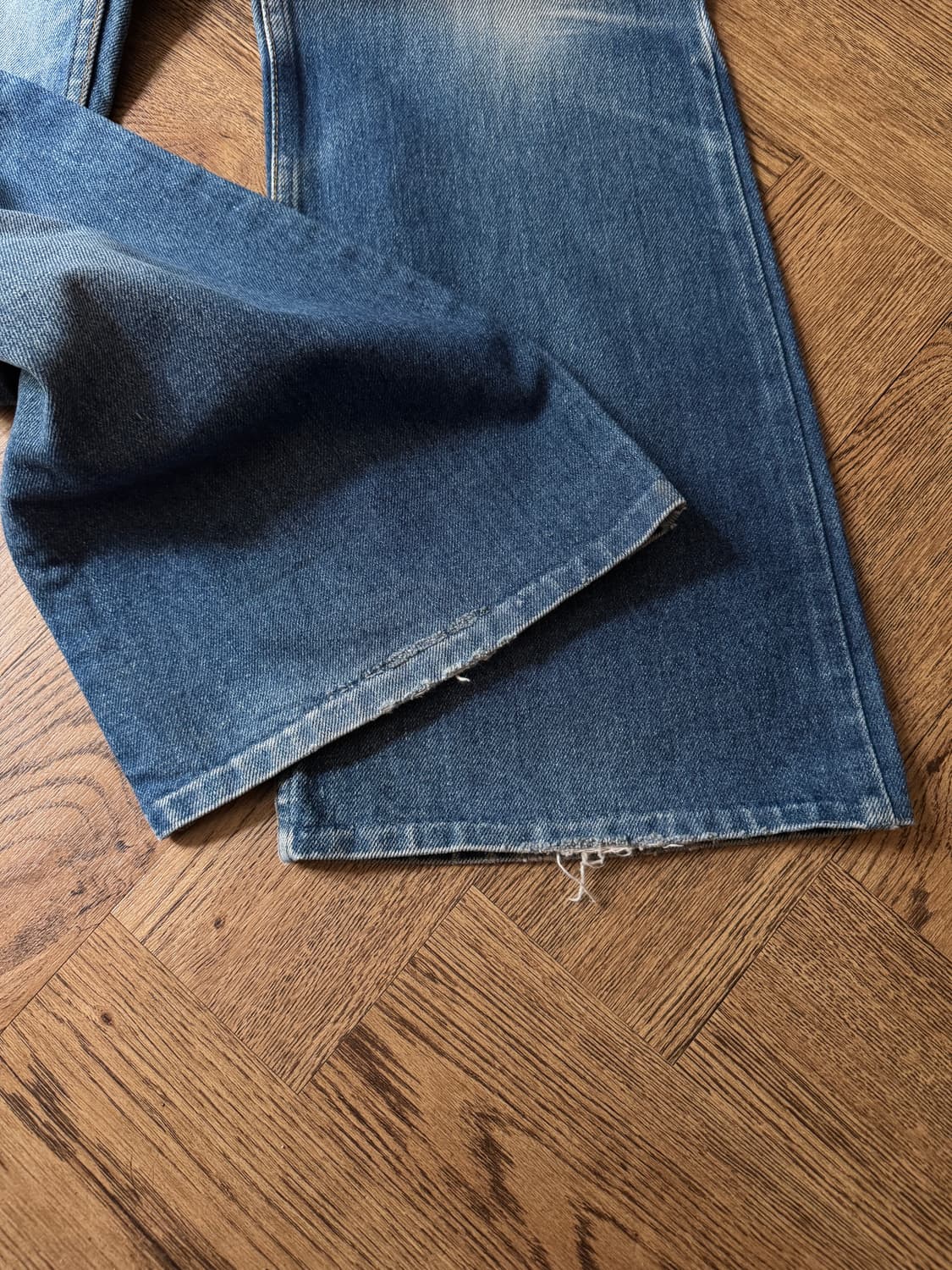 [30]70's 리바이스 USA 벨바텀 페이딩 부츠컷 데님 팬츠 상품이미지6