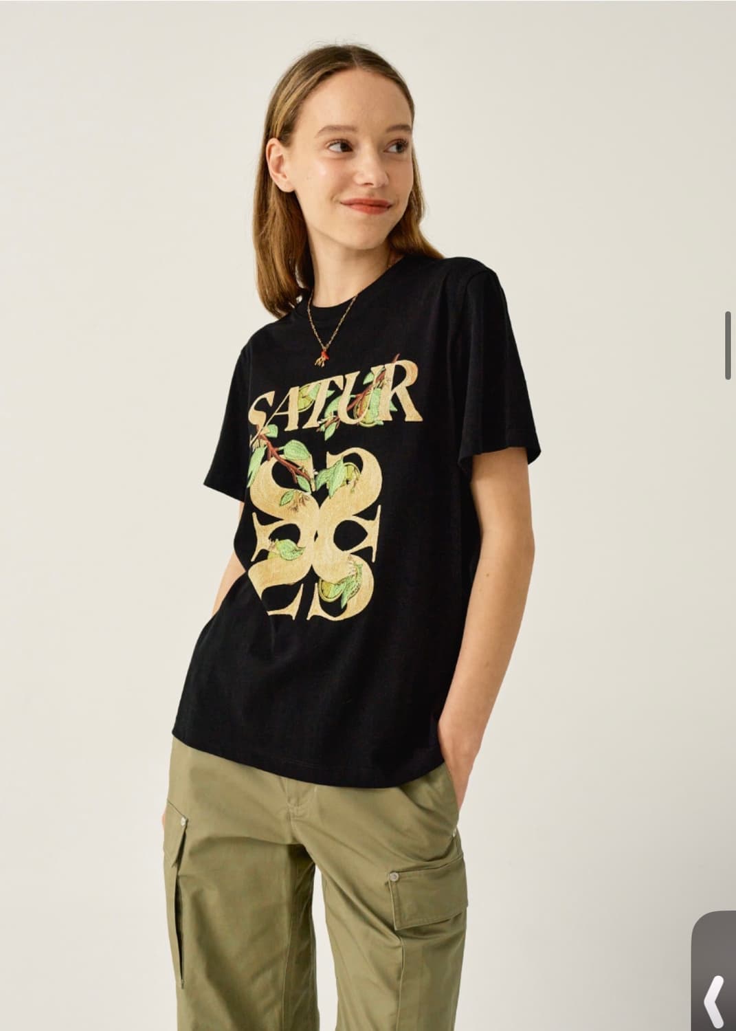 세터 아페로 리프 그래픽 반팔 티셔츠 클래식 블랙 상품이미지2