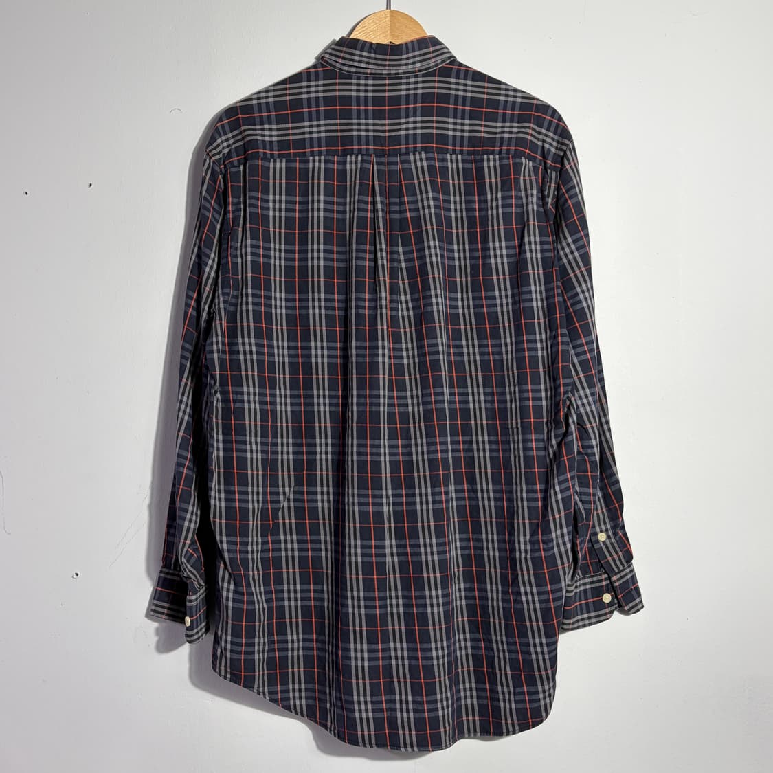 버버리 빈티지 네이비 체크 셔츠 (무료배송) 상품이미지4