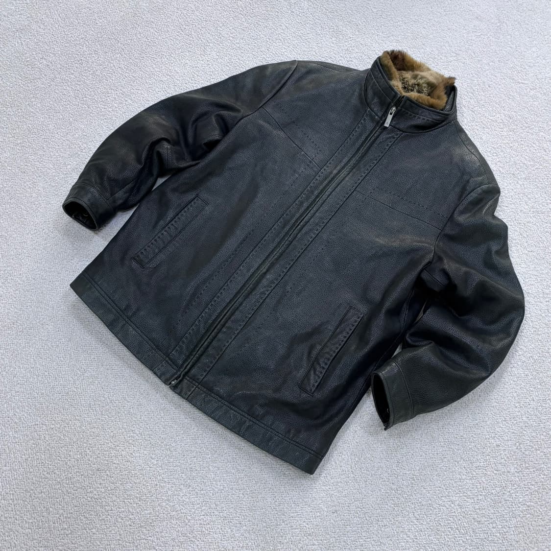 95 코오롱패션 토끼털 가죽 자켓 0326E 상품이미지1