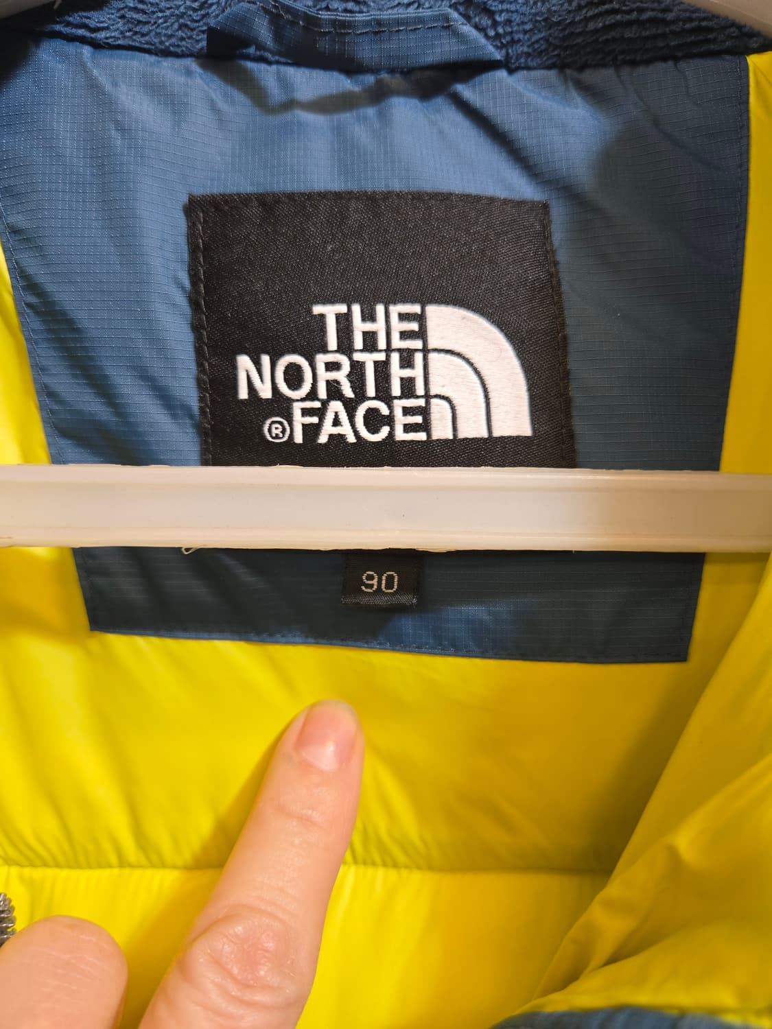 노스페이스 블루 다운 패딩 점퍼 상품이미지3