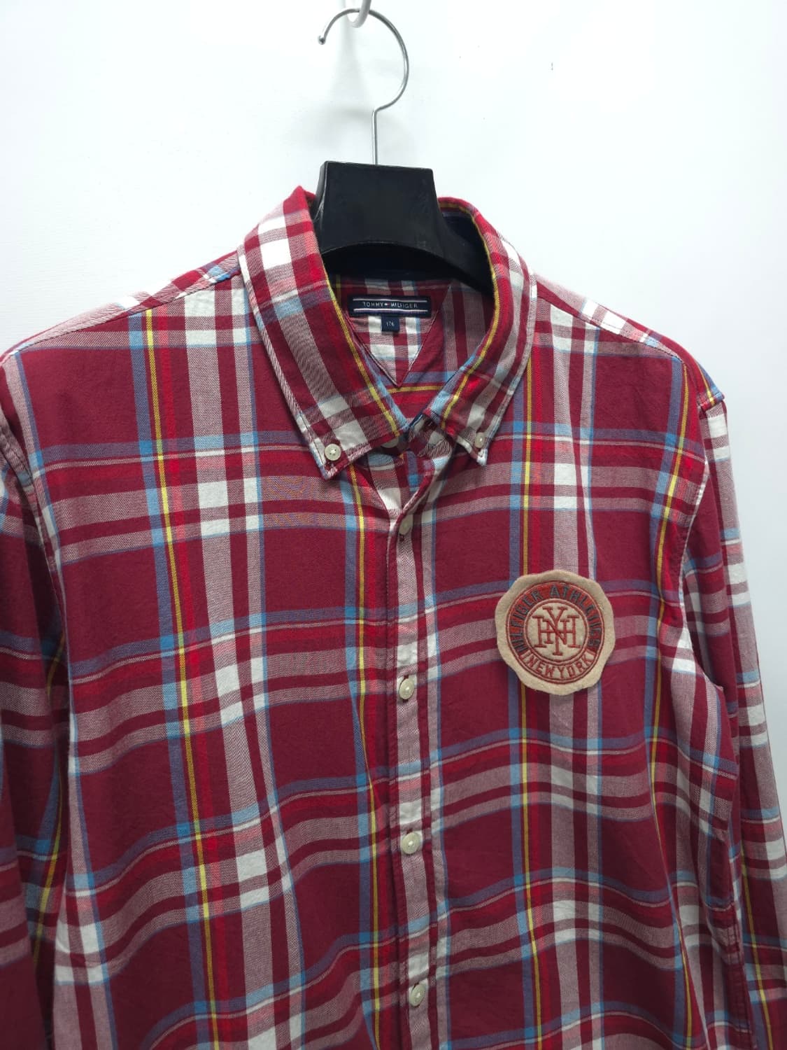타미힐피거 가슴패치 레드체크 셔츠 (95) 상품이미지3