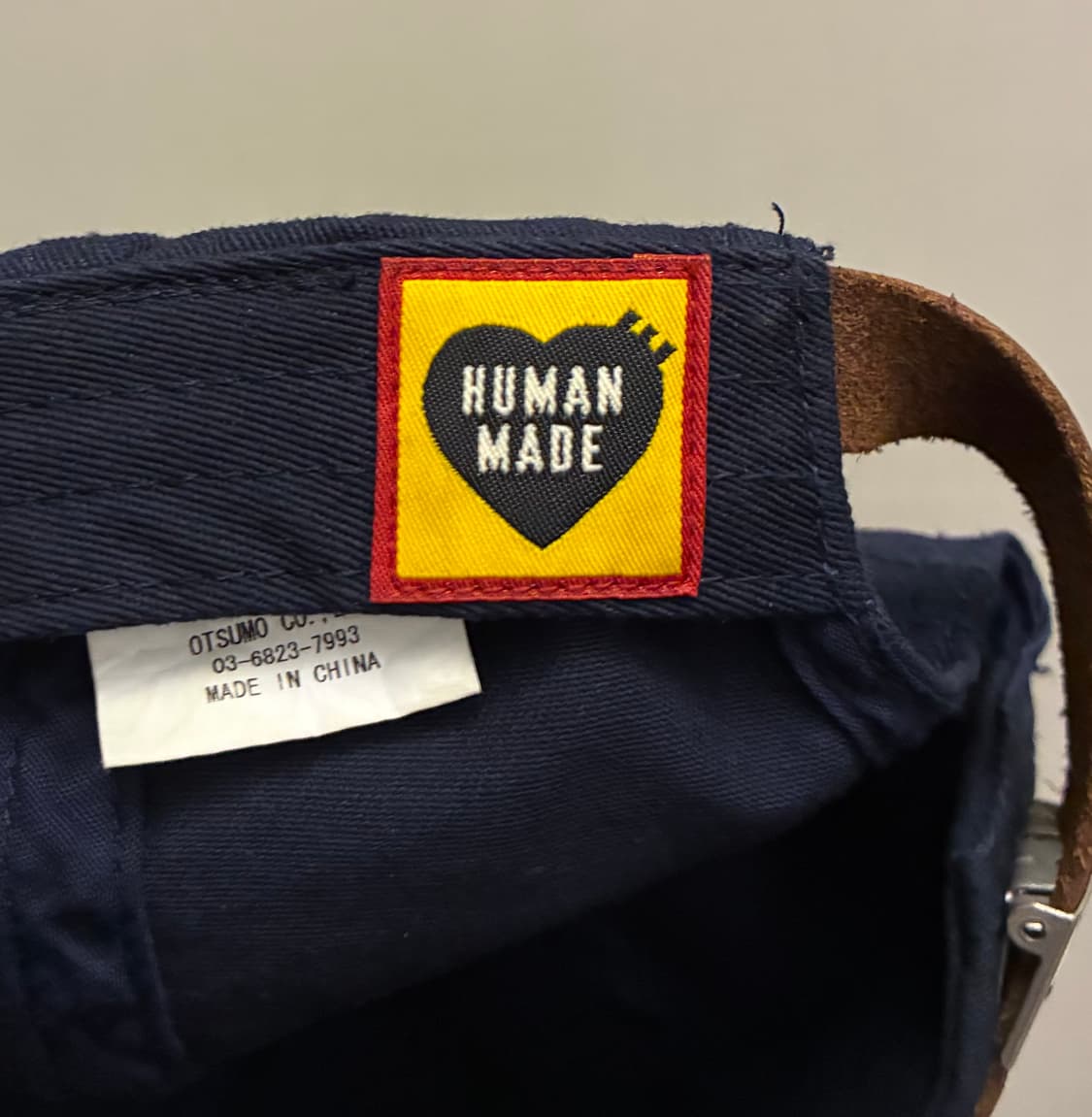 (F)휴먼메이드 투톤 6패널 트윌 볼캡 모자 네이비 브라운 상품이미지9