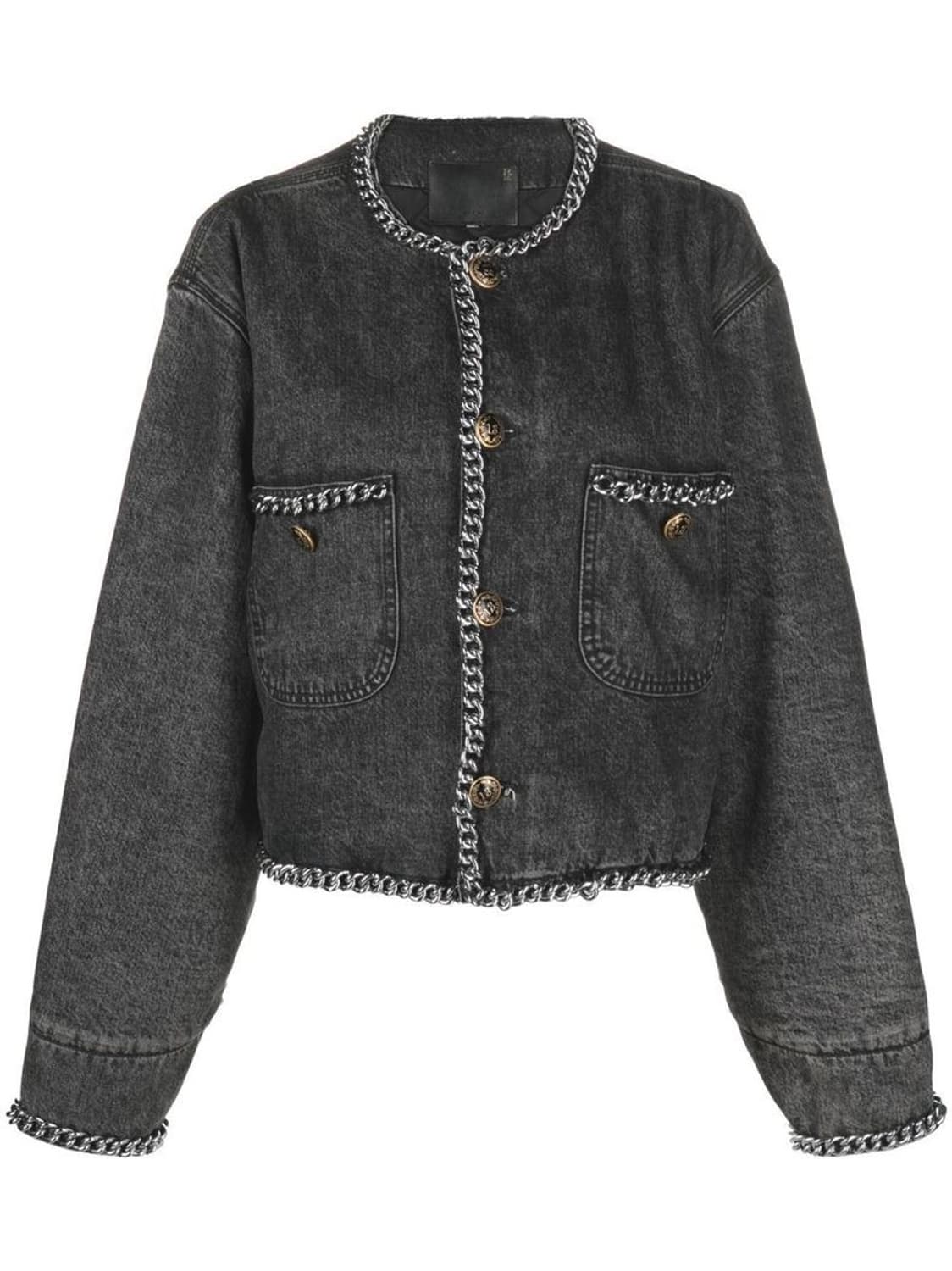 R13 체인 장식 데님 자켓 상품이미지1