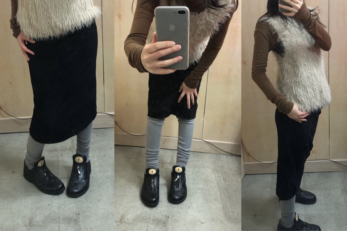 수입빈티지 퍼 베스트  상품이미지3