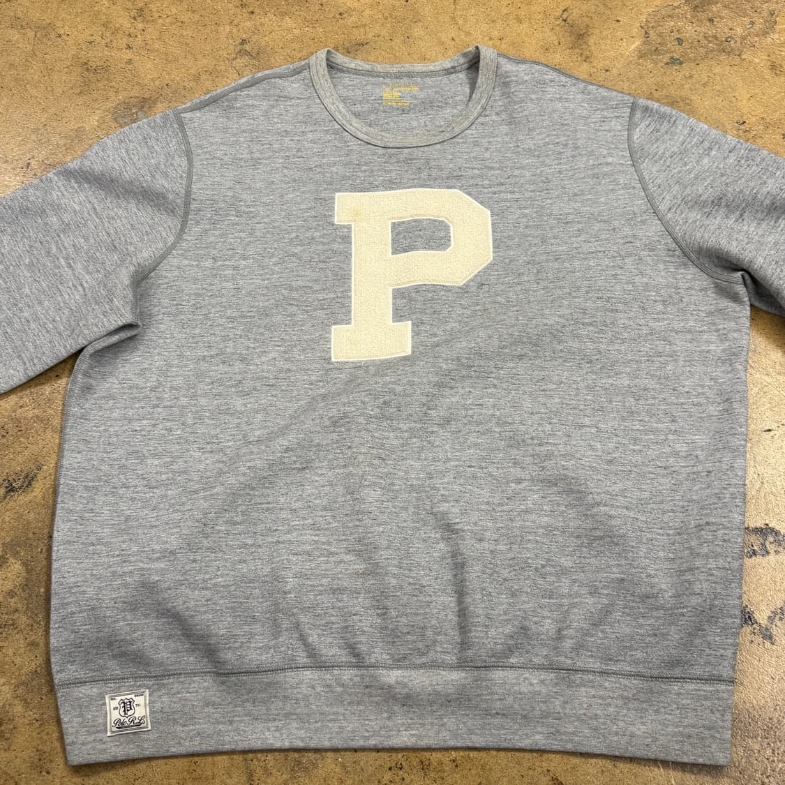 [정품/XL] 폴로 랄프로렌 회색 스펠링 맨투맨 티셔츠 b14 상품이미지3