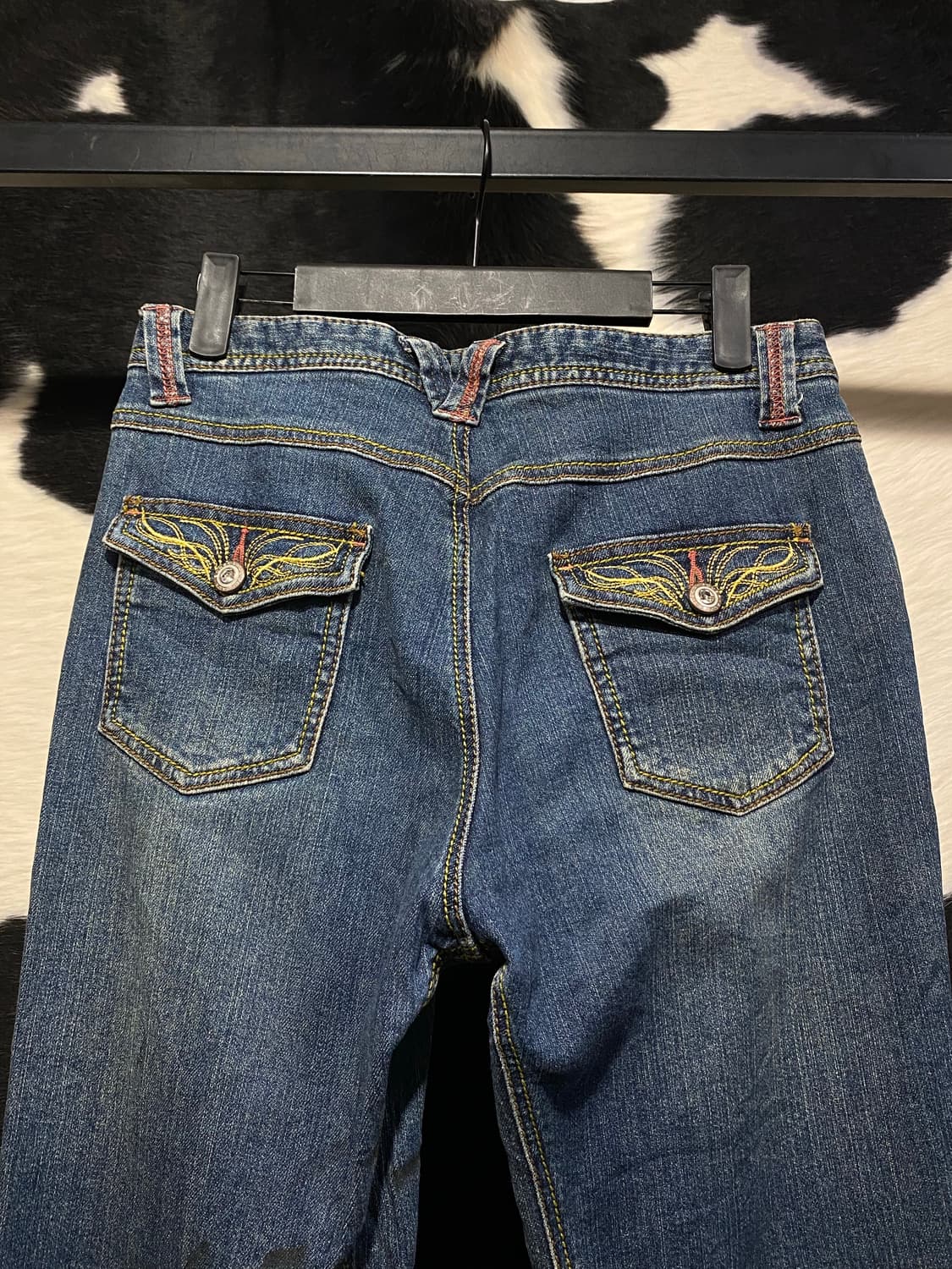 Japanese vtg 큐빅 버튼 디테일 부츠컷데님 상품이미지7