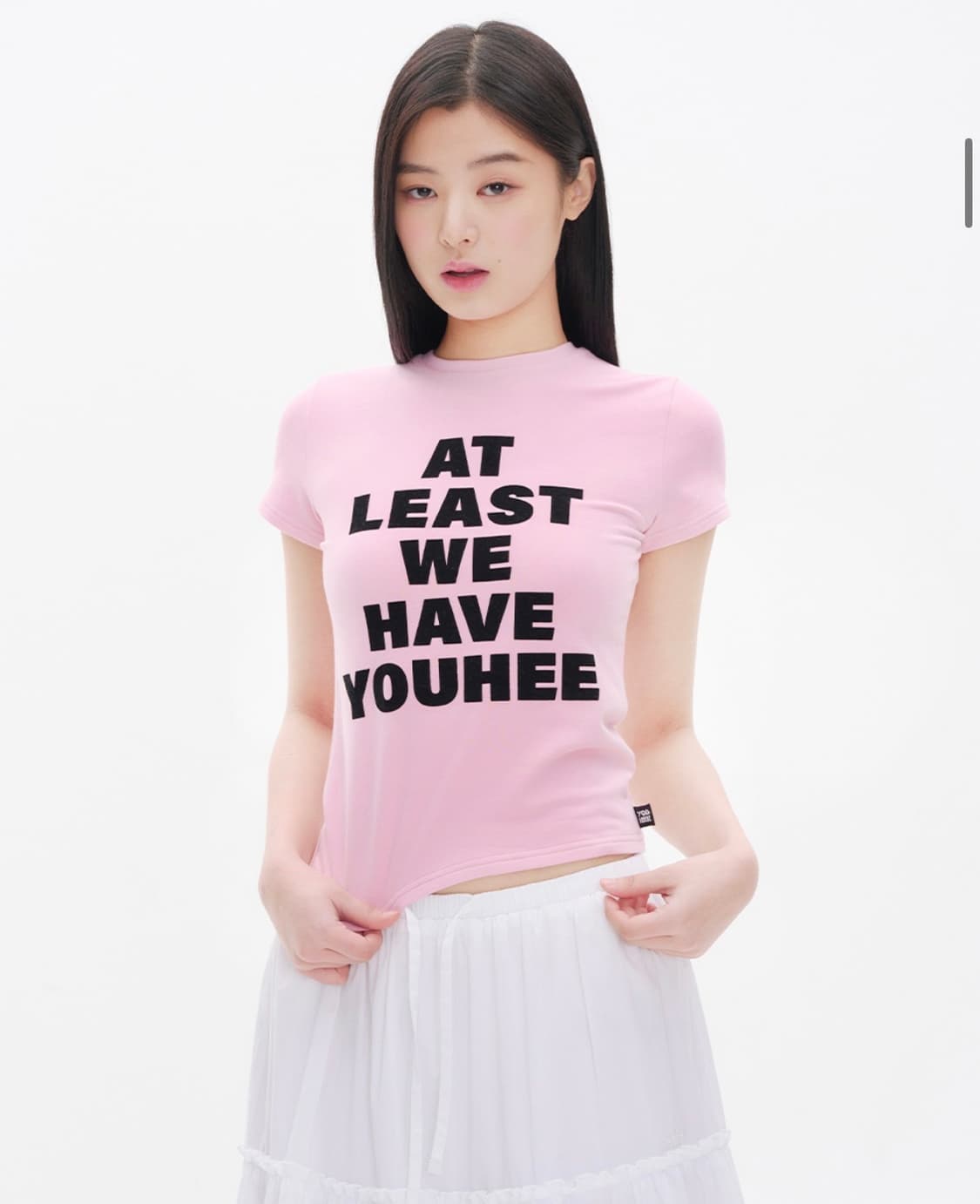 (새상품)유희 레터링 티셔츠 핑크 LETTERING TSHIRT pink 상품이미지2