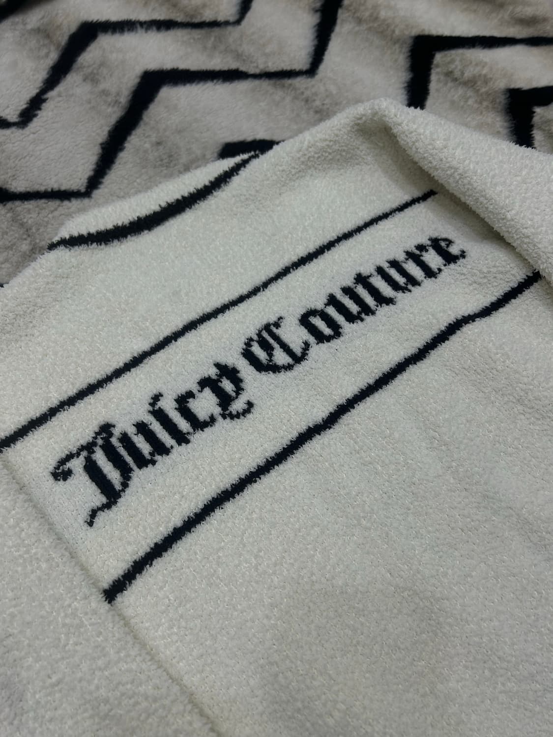 [M]쥬시꾸뛰르 빅로고 테리 가디건/크림 상품이미지1