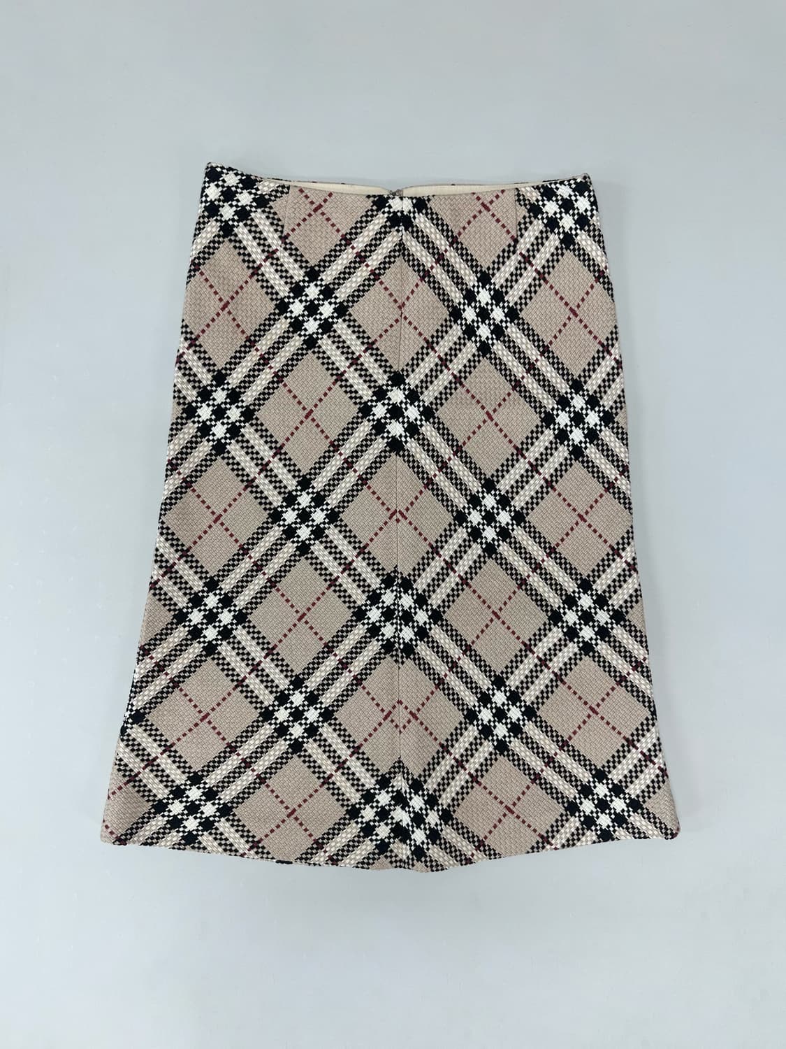 버버리 사선 체크 트위드 스커트 상품이미지1