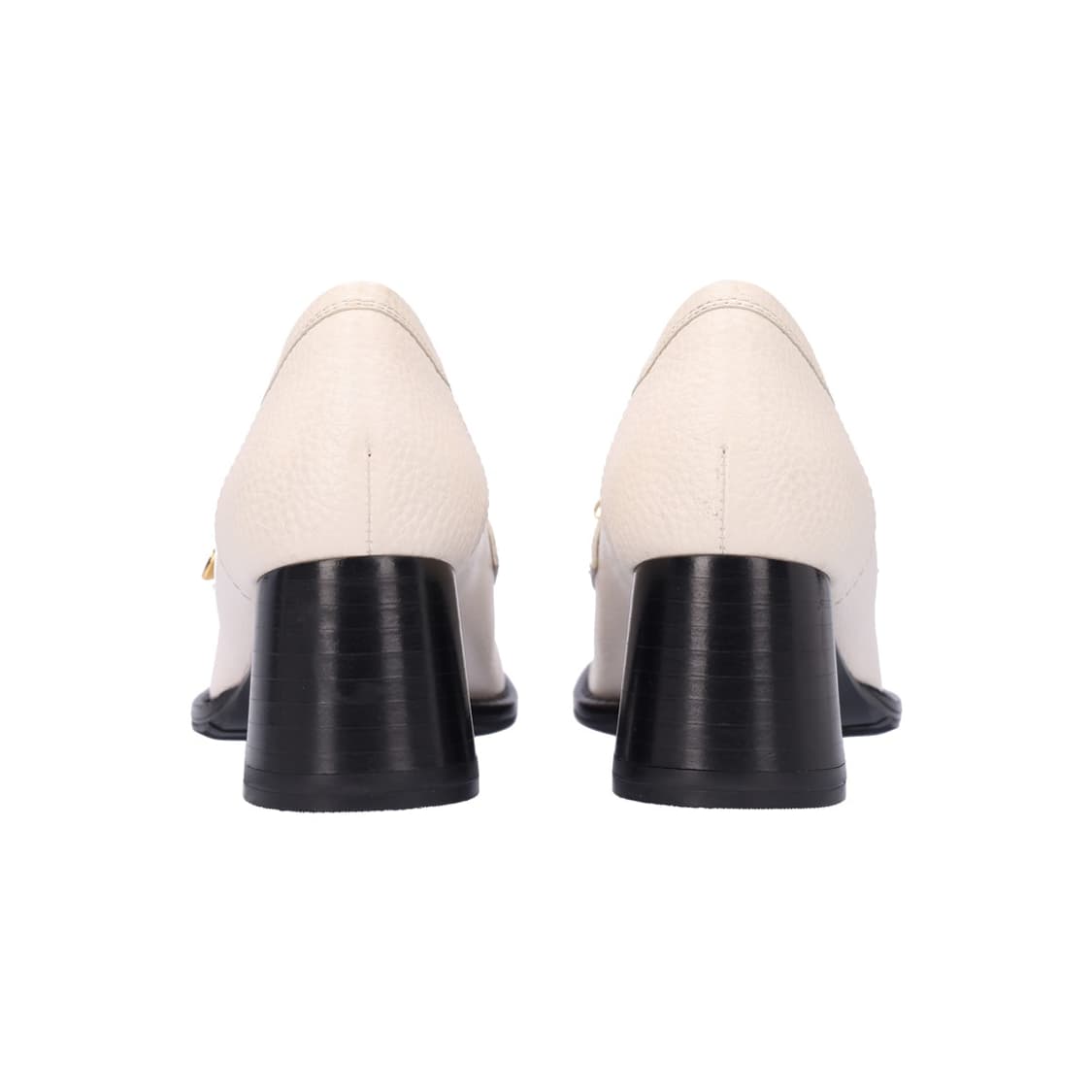 구찌 626594 체인 미드힐 로퍼 레더 아이보리 & 골드 36 상품이미지6