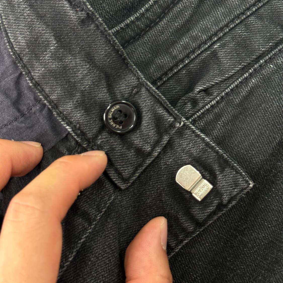 피에르발망 흑청 바이커 팬츠 31 상품이미지6