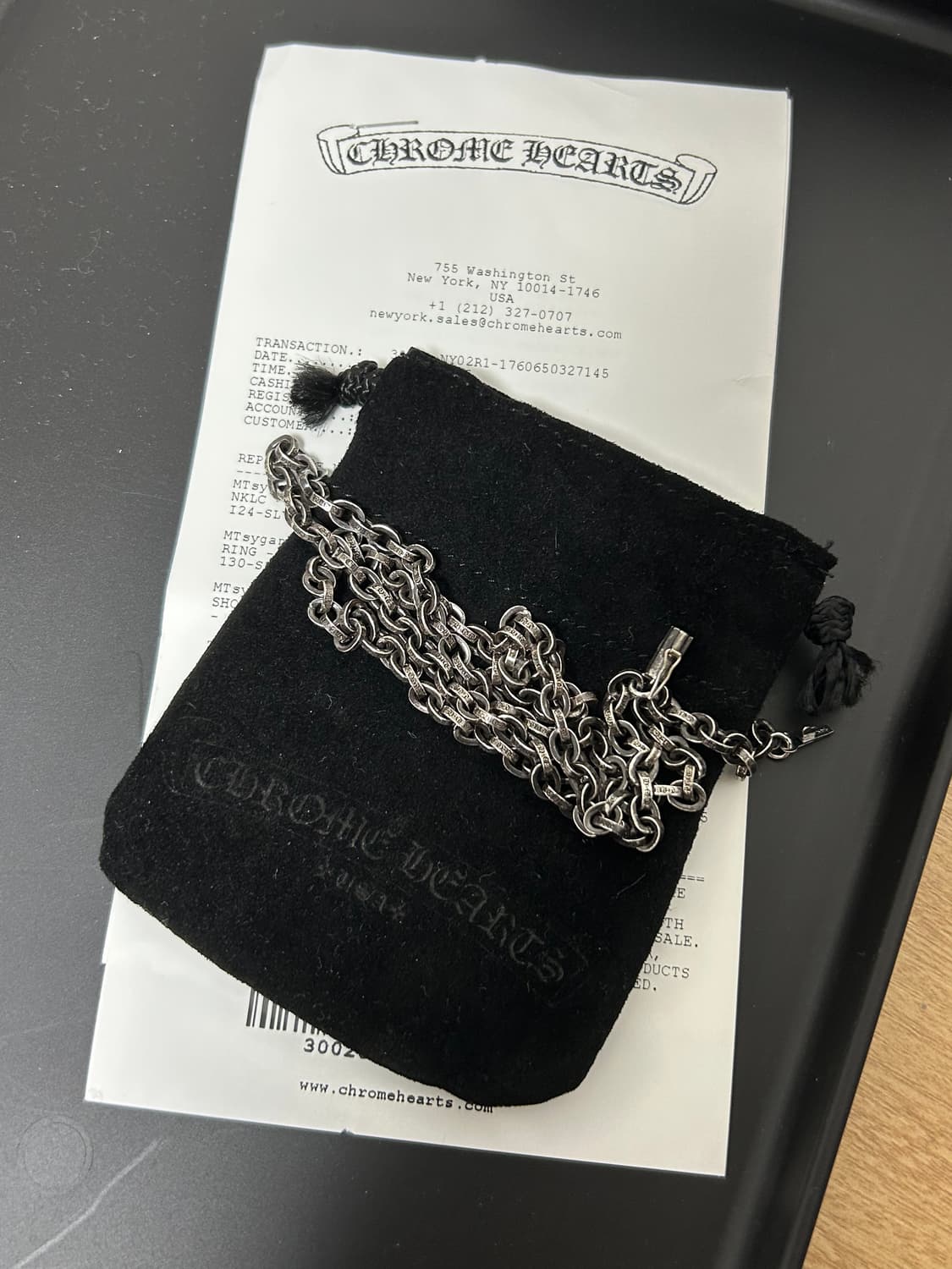 [새제품] 크롬하츠 페이퍼체인 24인치  상품이미지1