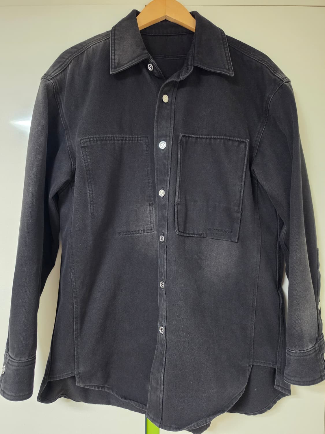 우영미 블랙 데님 셔츠 46 100사이즈 상품이미지1