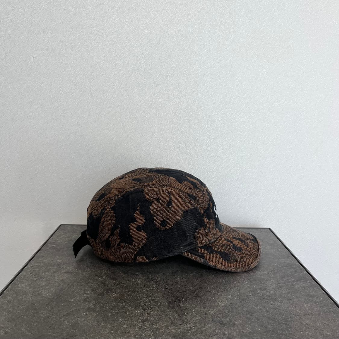 (OS) 슈프림 박스로고 캠프캡 모자 플레임 데님 브라운 상품이미지3