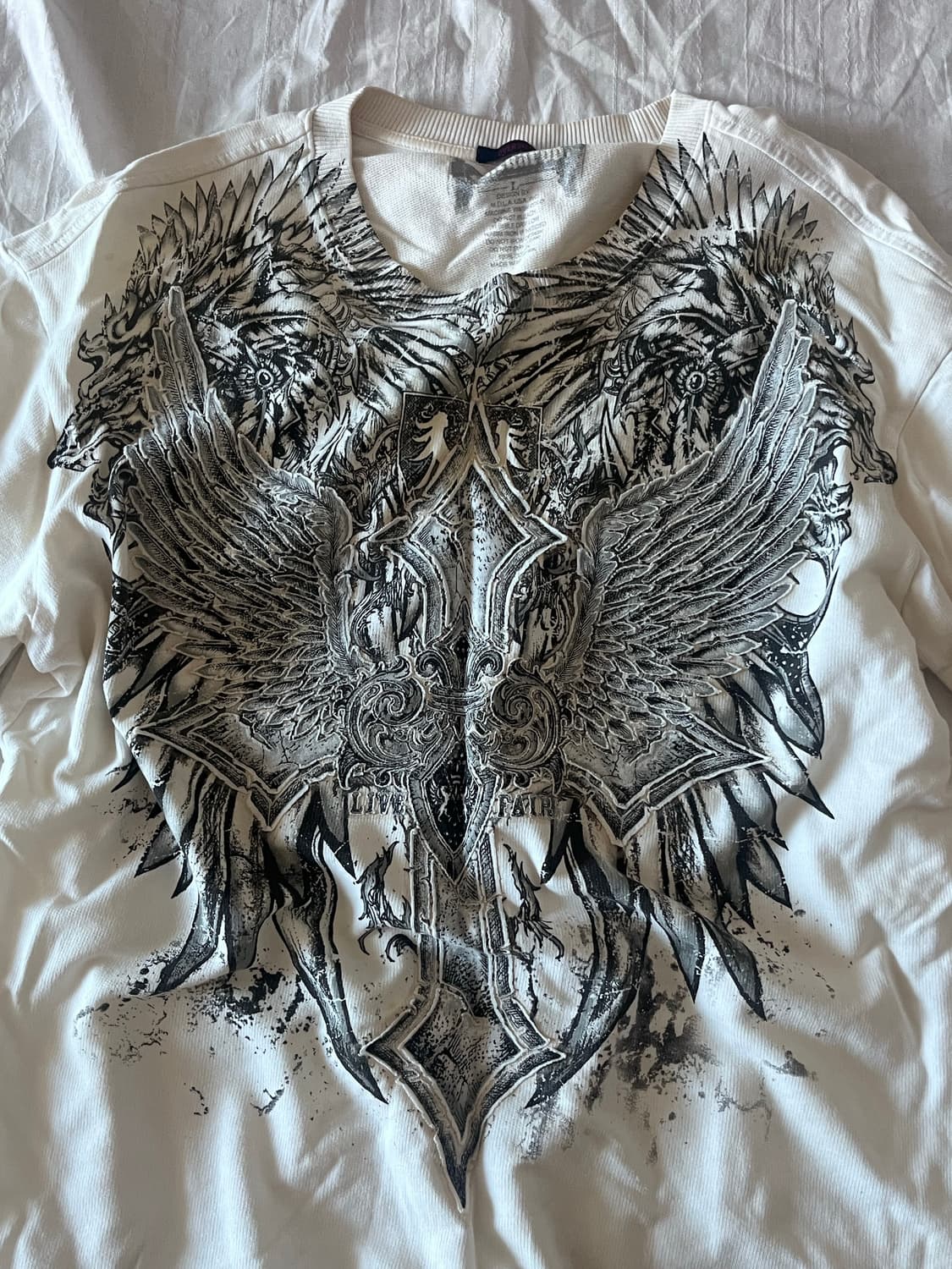 Buckaroo gothic print over fit t shirt 상품이미지4