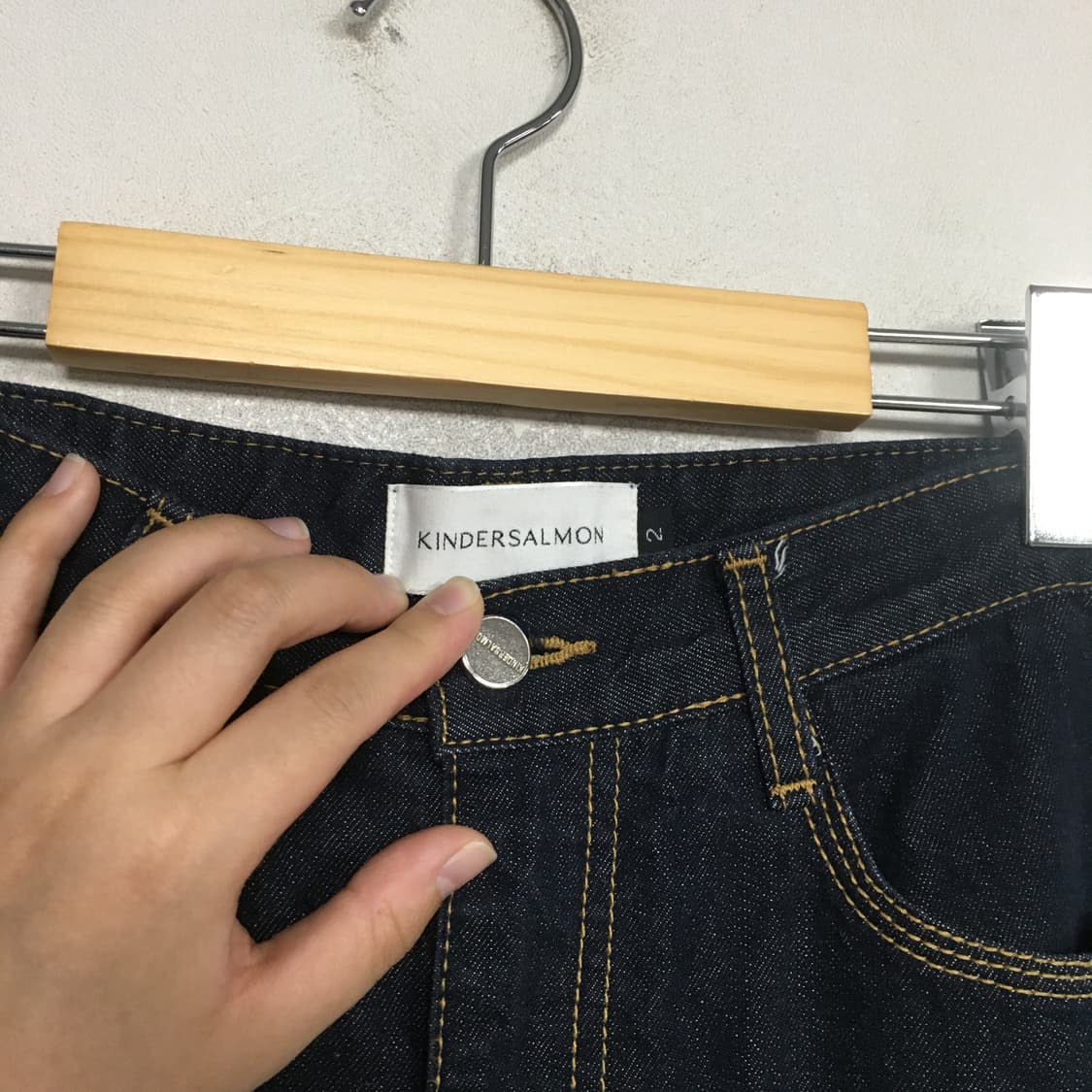 킨더살몬 스티치 데님 팬츠 2 상품이미지2