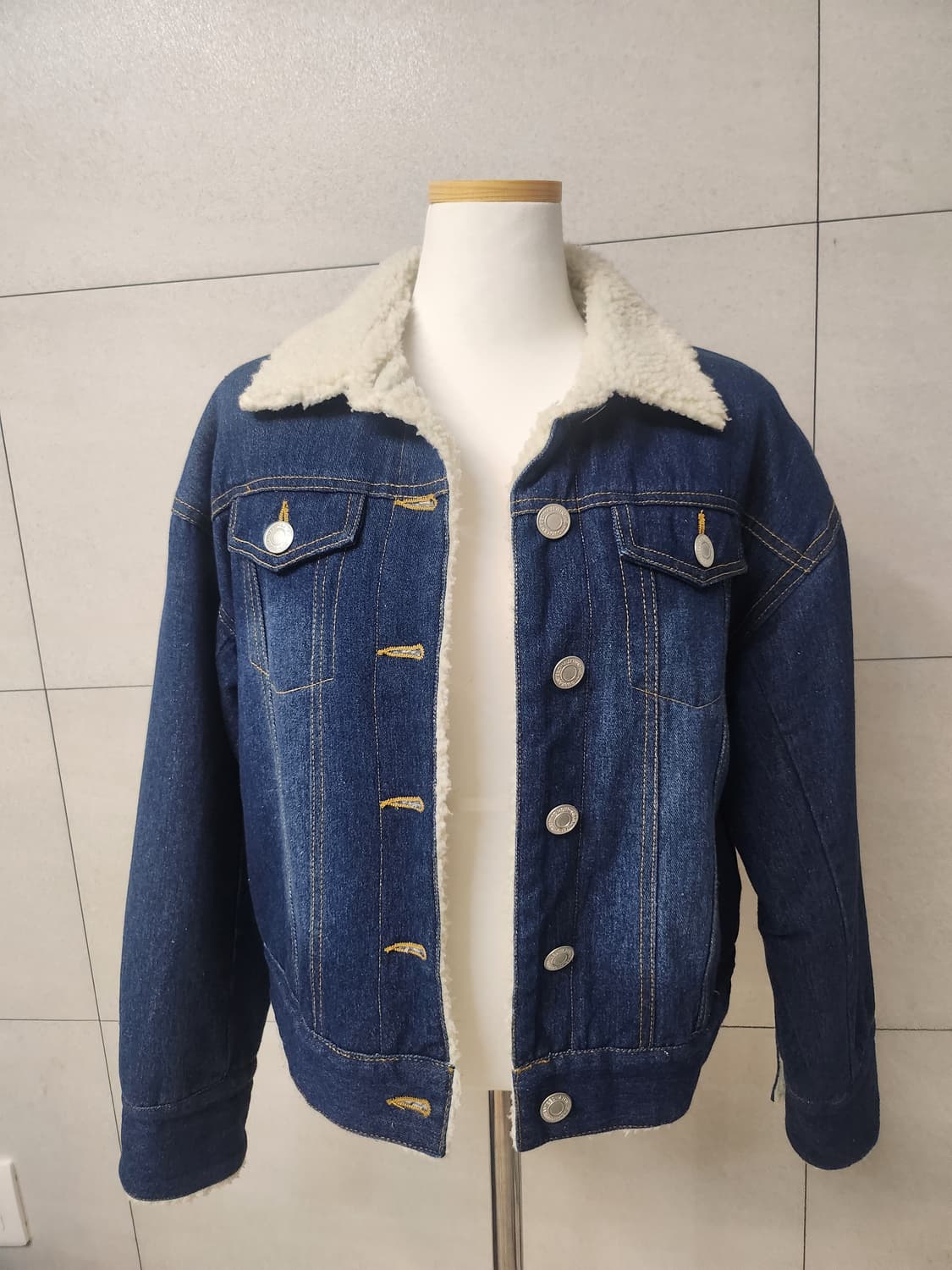 여성 일본 빈티지 양털 청자켓 상품이미지1