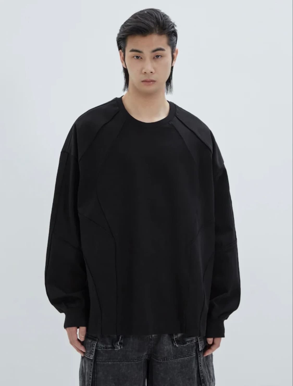 준지 2025 레이서 파이핑 오버핏 롱 슬리브 상품이미지3