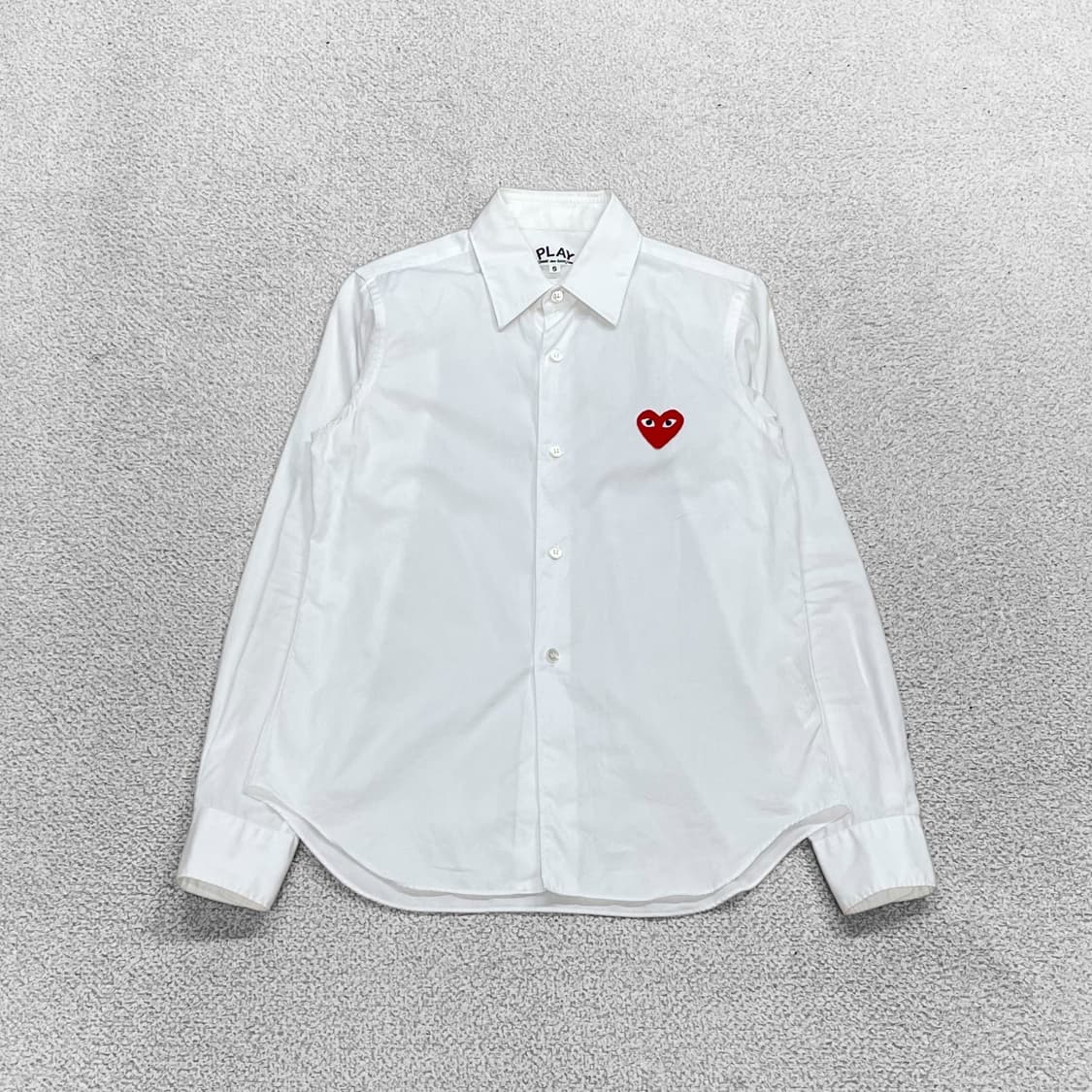 꼼데가르송 하트 와펜 화이트 셔츠 상품이미지2